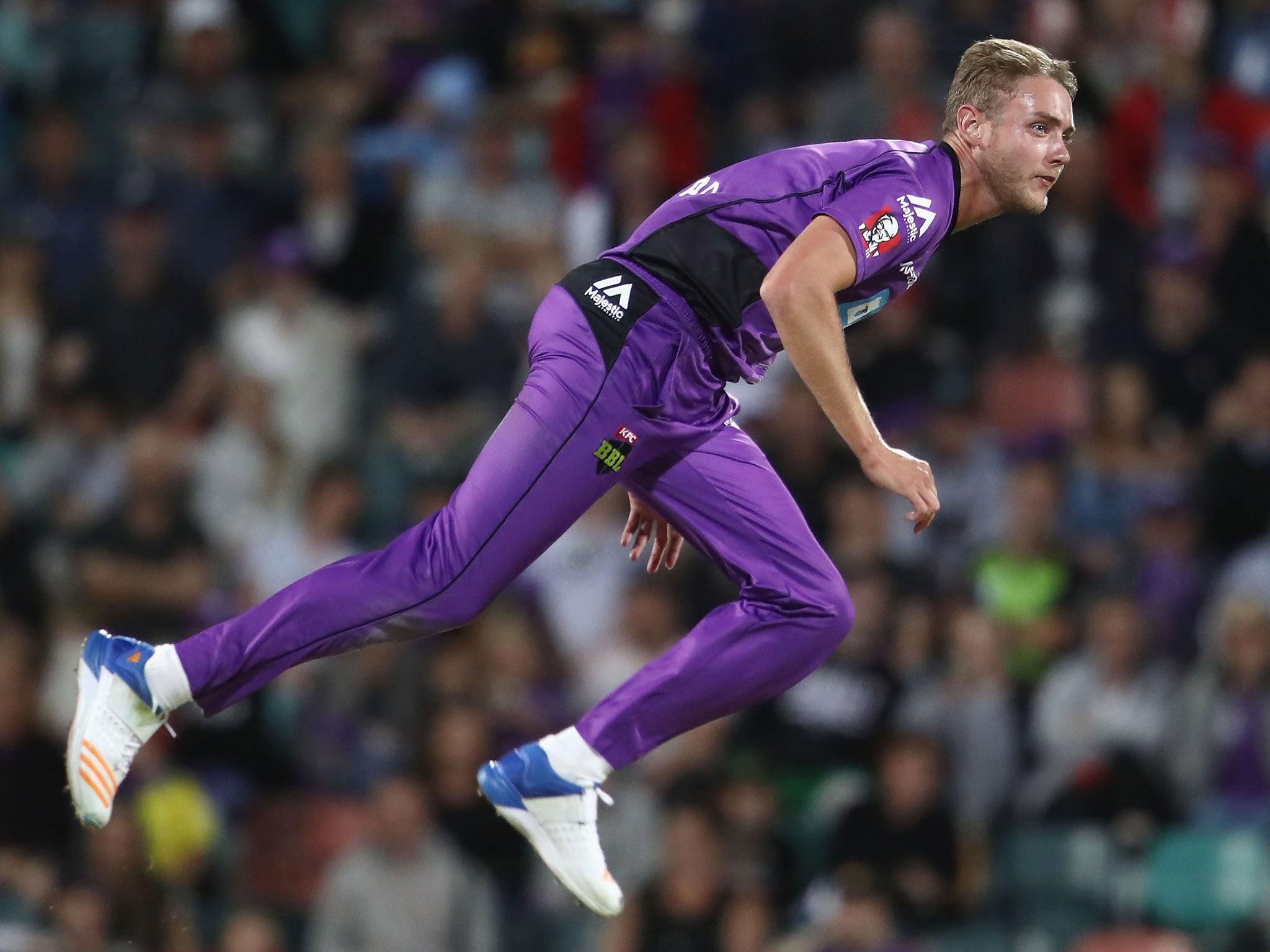 Stuart Broad has begun the year playing in Australia's Big Bash League