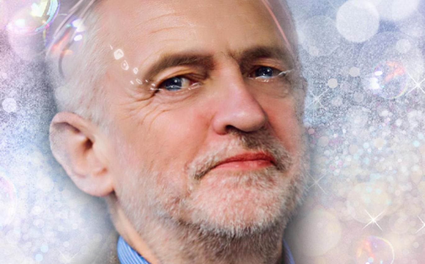 Jeremy Corbyn, as 'beautified' by Meitu and Indy100