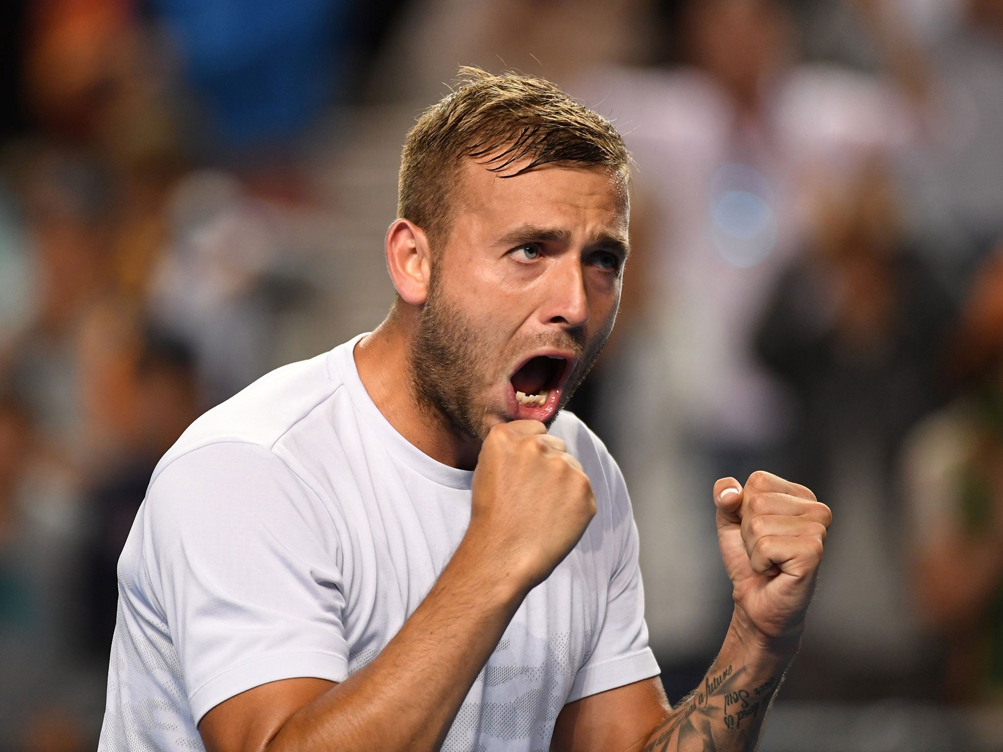 Dan Evans has never reached the fourth round of a Grand Slam before