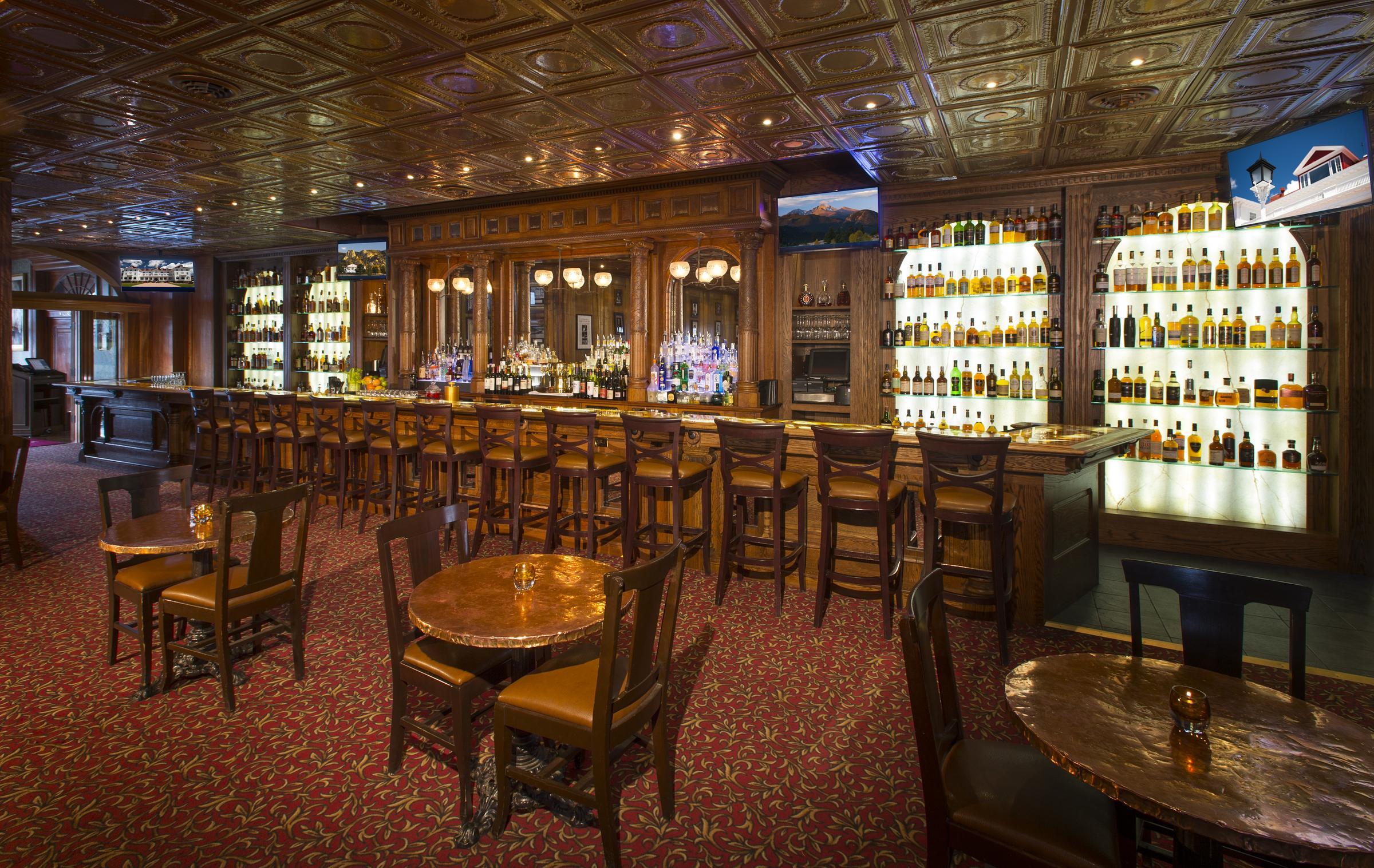 “How are things going, Mr Torrance?” The bar at The Stanley Hotel