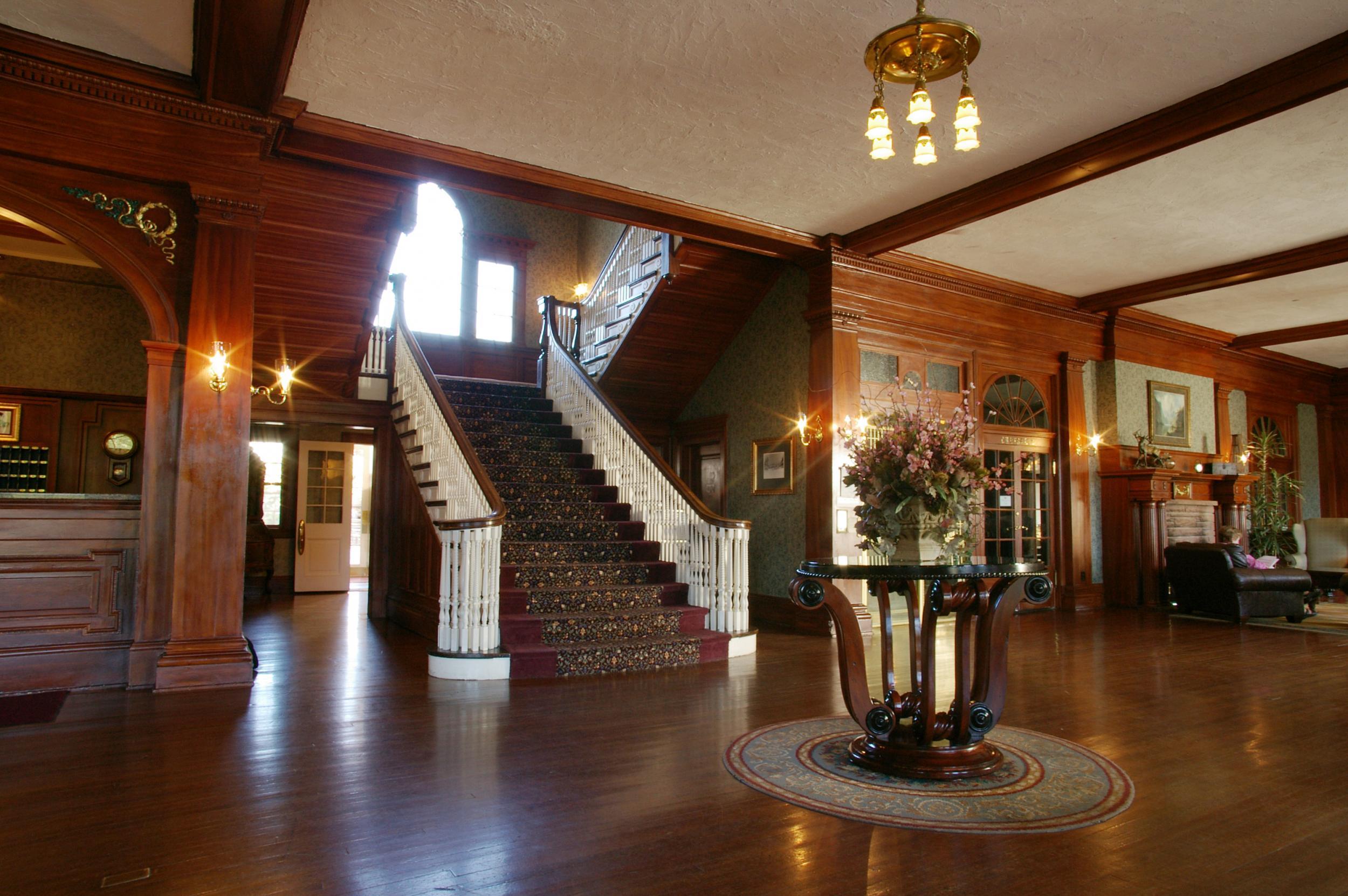 This way to room 217: The staircase at The Stanley (Stanley Hotel)