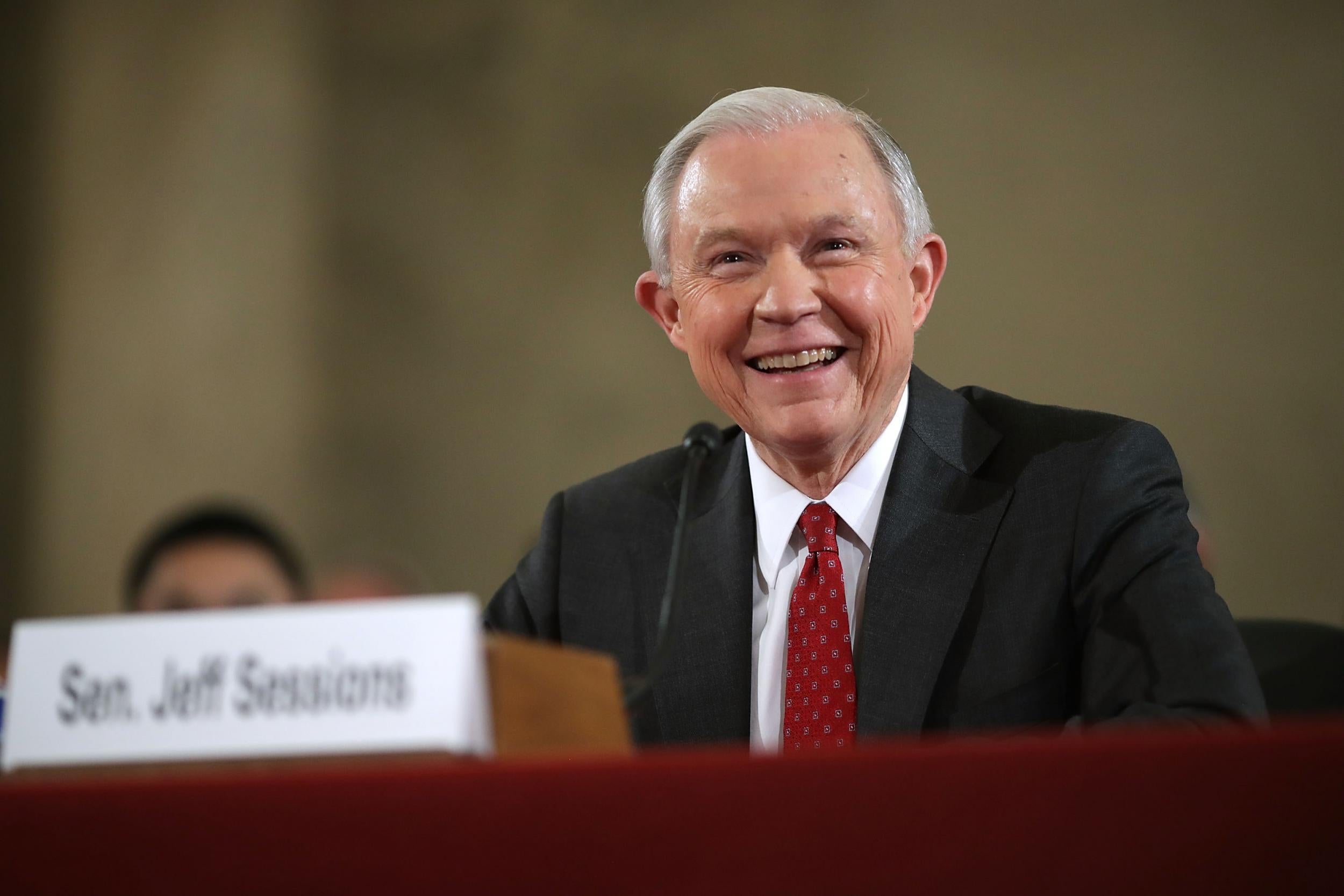 Mr Sessions said accusations of racism were 'damnably false charges'