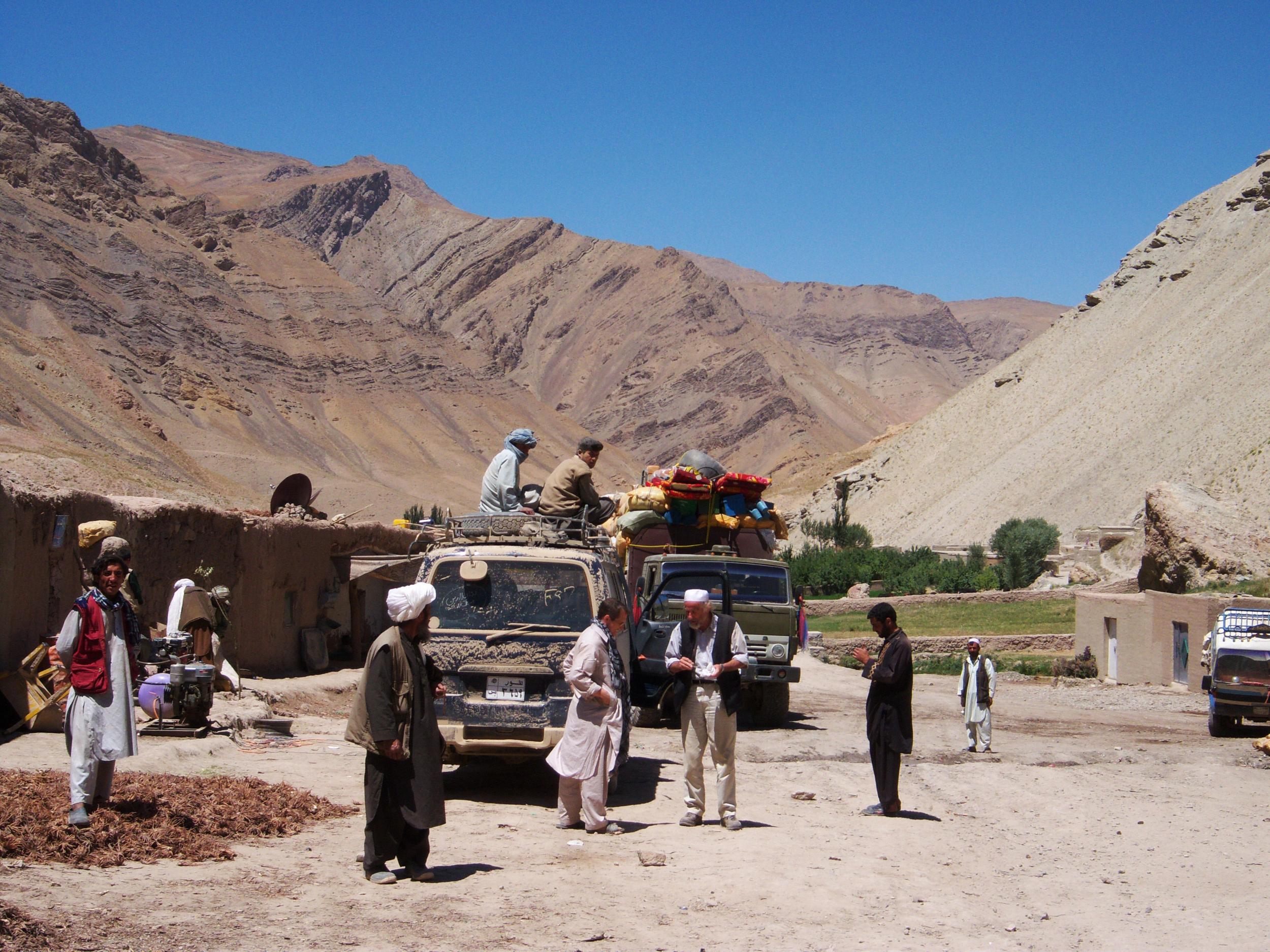 Tourists en route to the Minaret of Jam, in western Afghanistan, in 2008. Seven tourists were injured when their bus was attacked last August