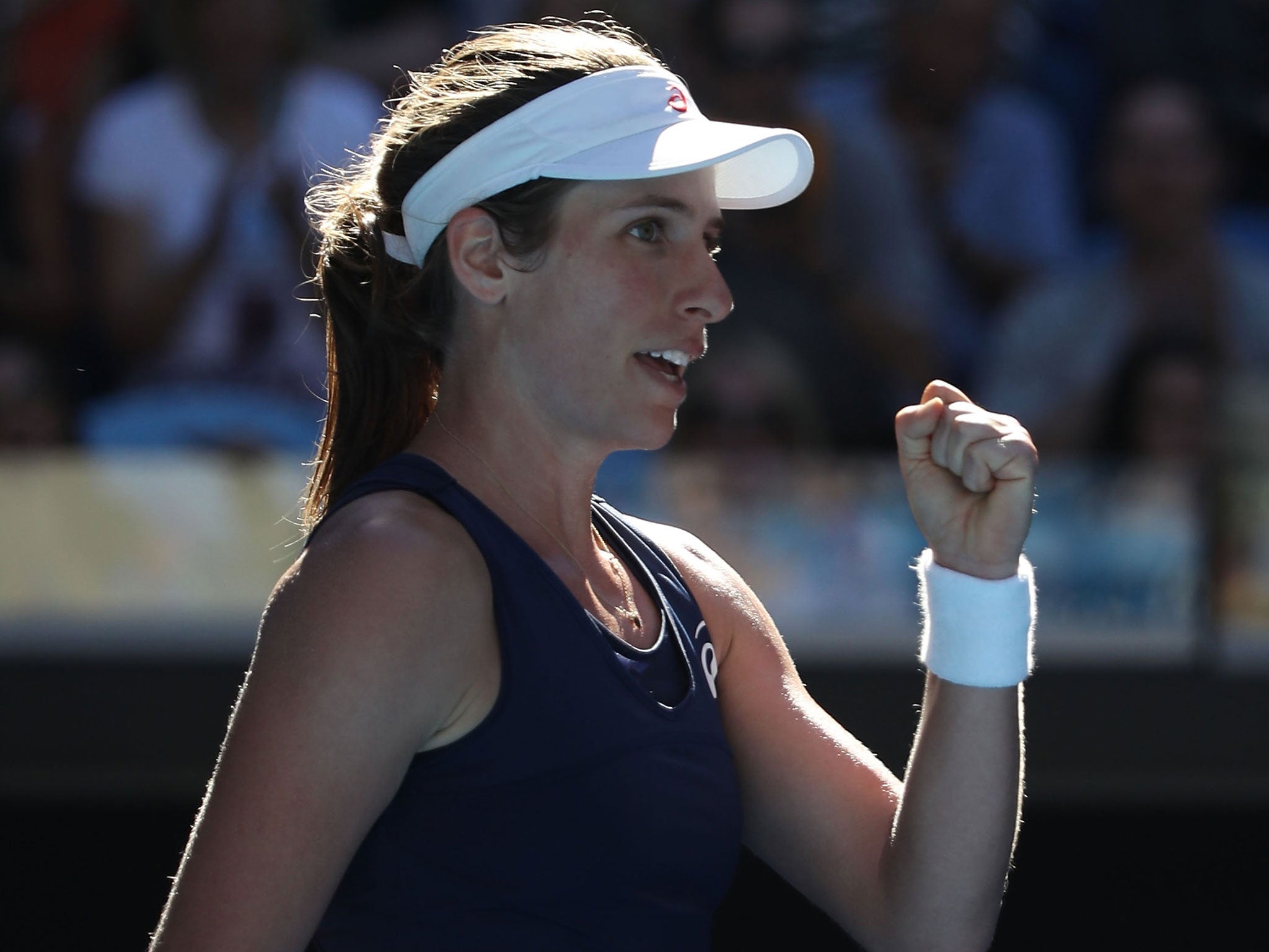 Johanna Konta dispatched Caroline Wozniacki with ease in their Australian Open third round encounter