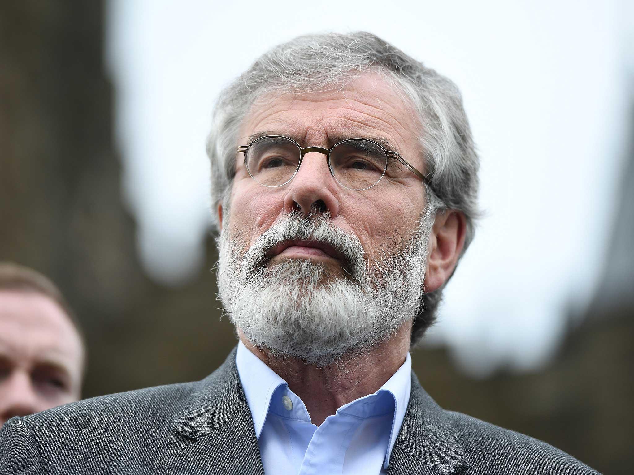 Party President Gerry Adams warns a Tory-DUP deal could ‘prove to be reckless’