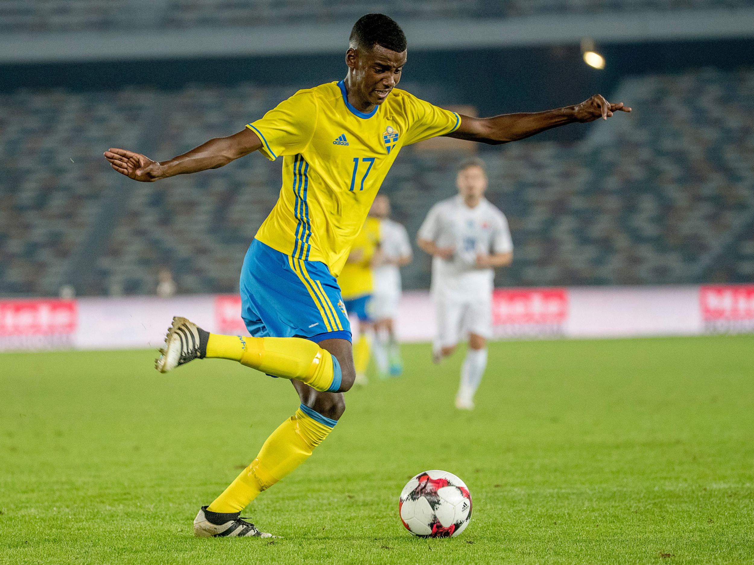 Alexander Isak of Sweden has signed for Borussia Dortmund