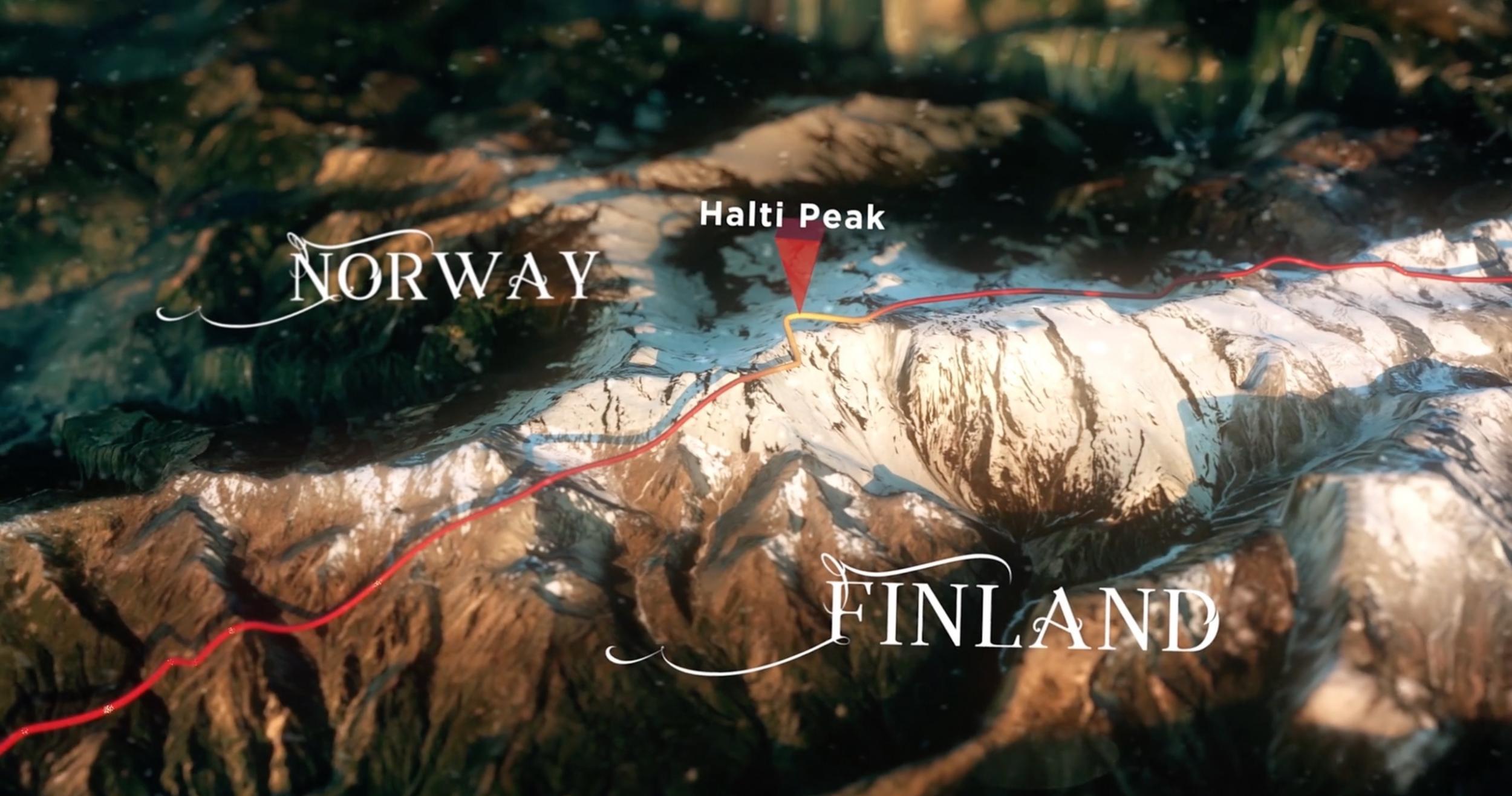 The Norway-Finland border skirts 'Birthday Mountain' (MEL Films)