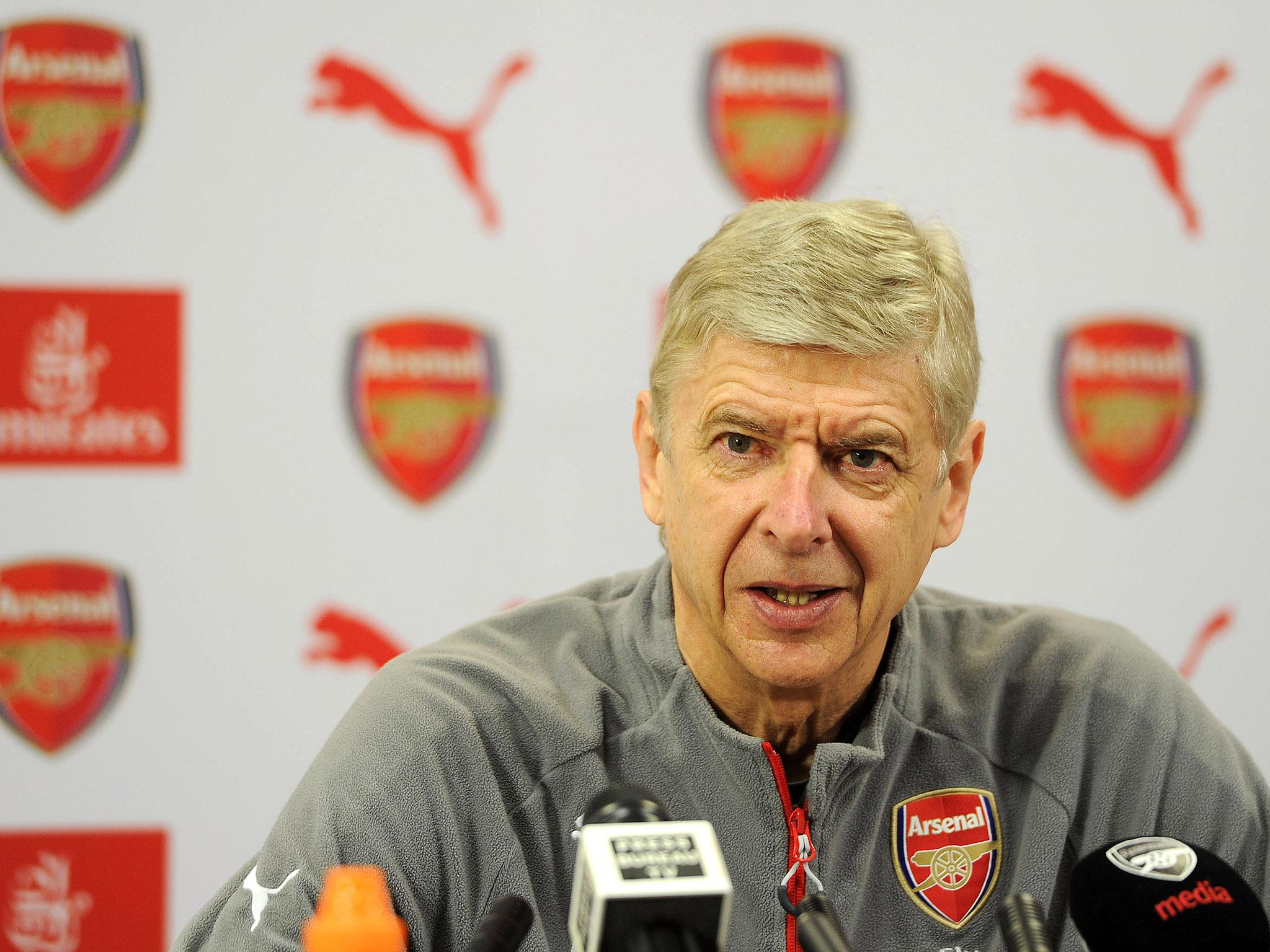 Wenger was speaking at a press conference on Thursday morning