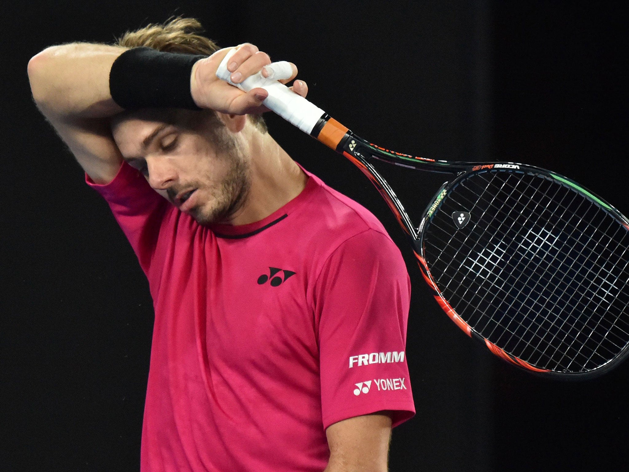 Wawrinka fought back to take the game to the wire - but it wasn't to be