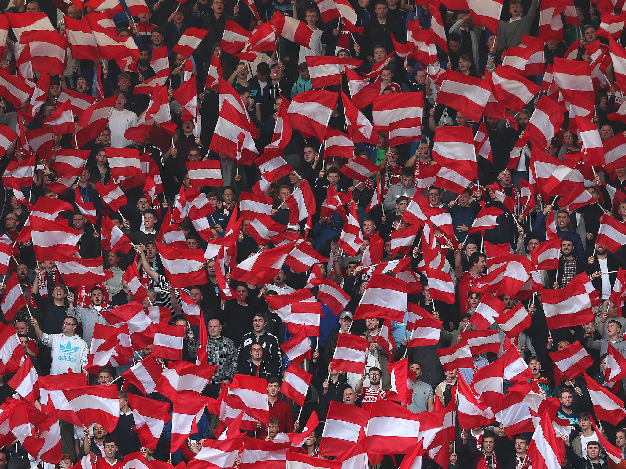 Middlesbrough supporters made sure to voice their discontent during their team's defeat to West Ham last Saturday