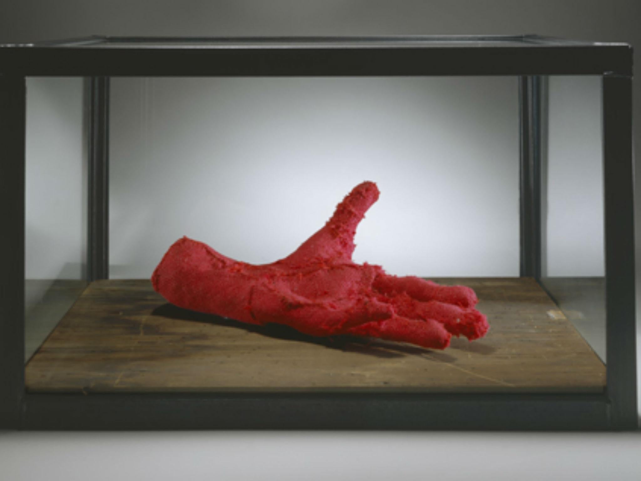 Louise Bourgeois, ‘Hand’, 2001, fabric, wood, glass and steel (co