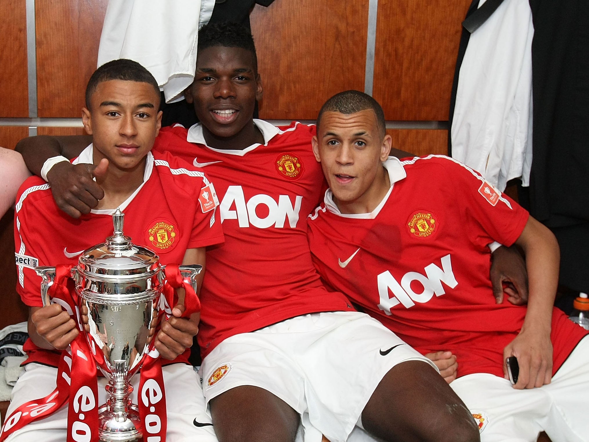 Jesse Lingard (left) was also a part of that successful 2011 youth team