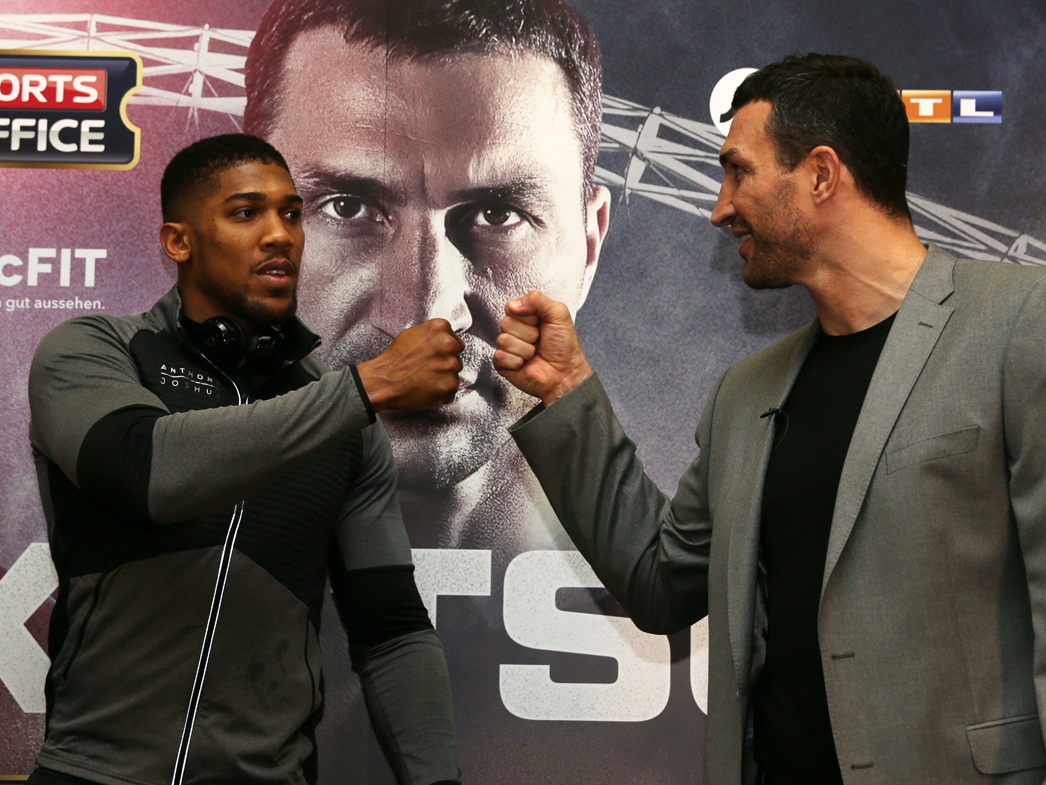 Joshua and Klitschko will meet at Wembley on 29 April