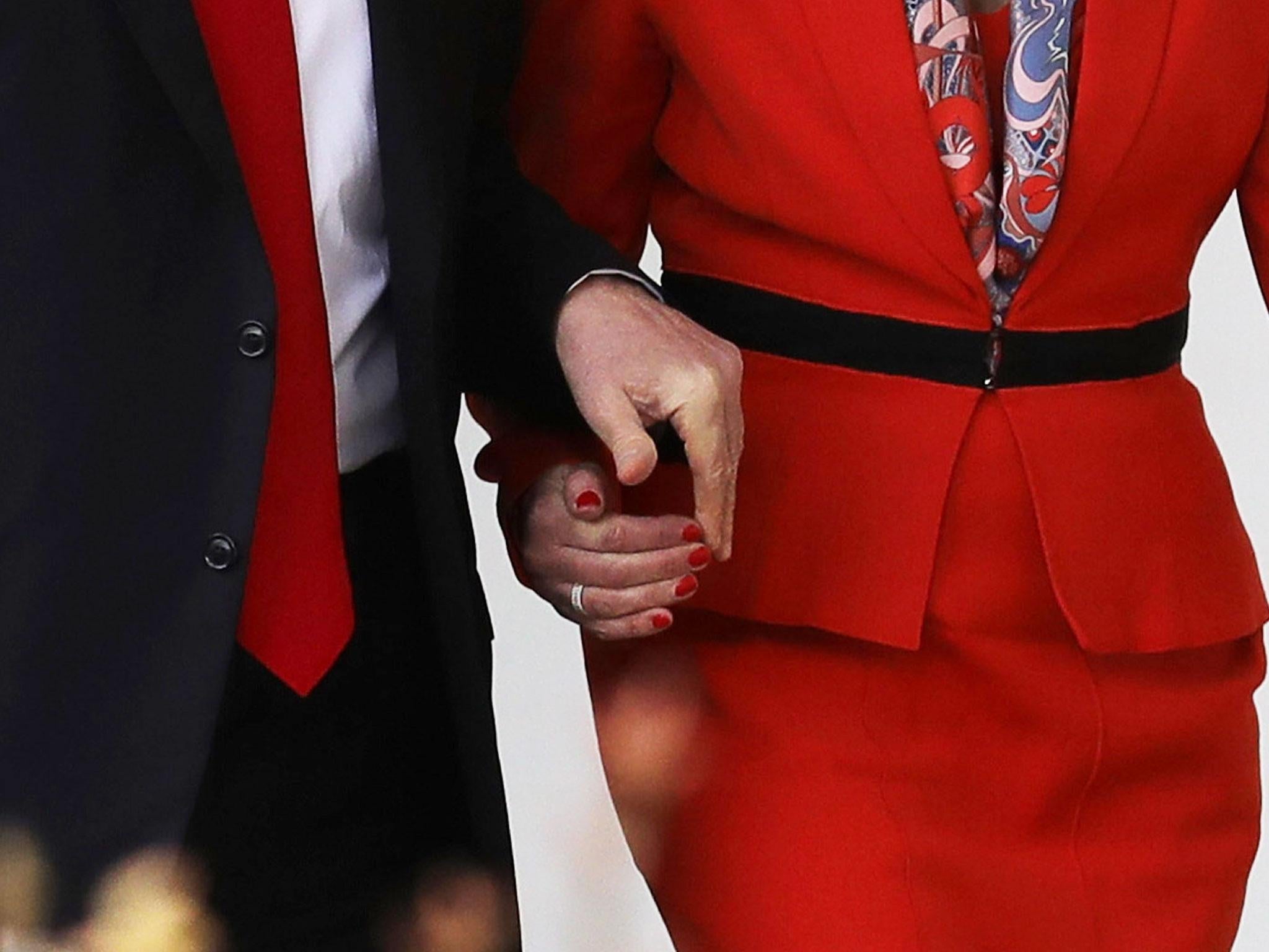 Theresa May was the first world leader to visit Donald Trump's White House, where she was pictured holding hands with him