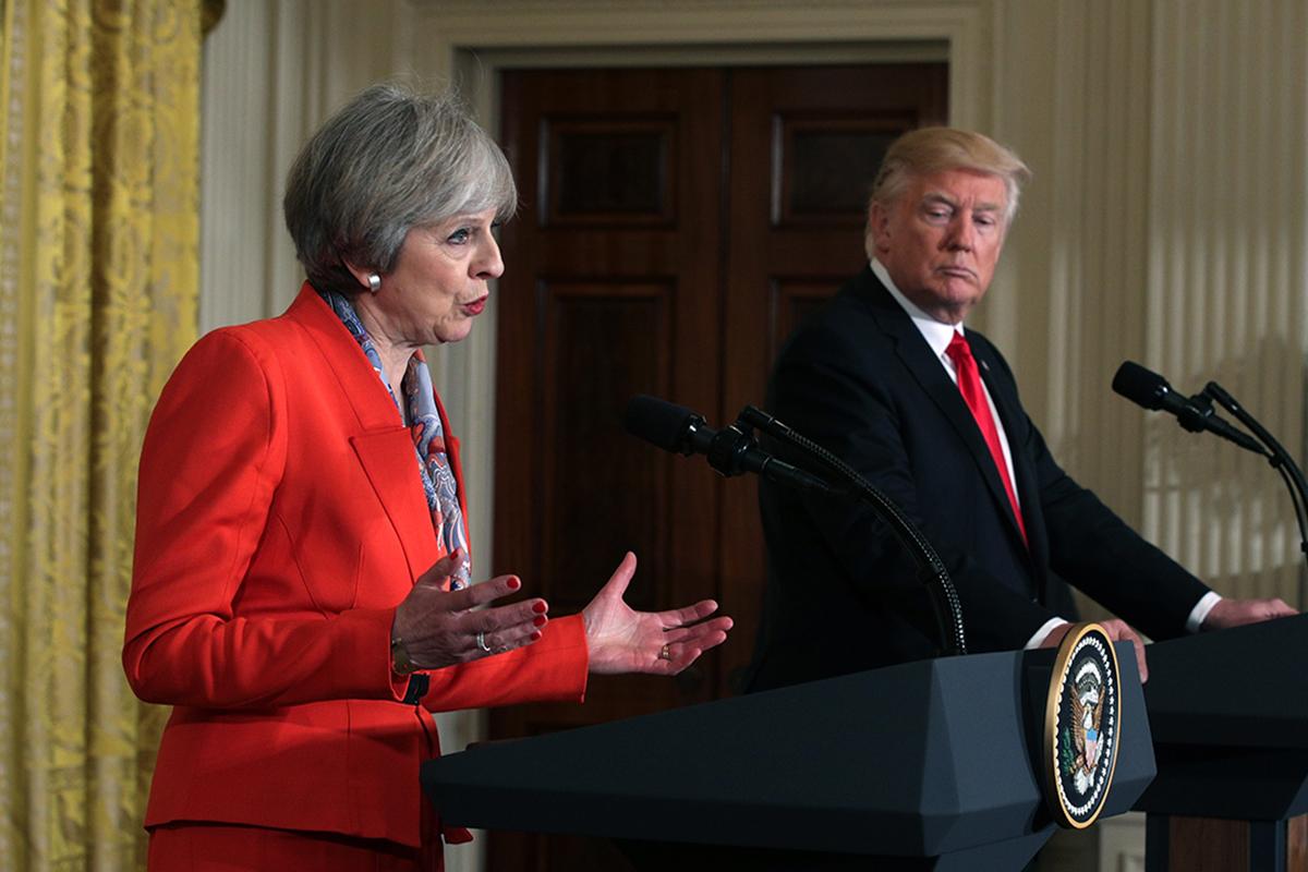 Theresa May and Donald Trump have agreed 'a window of opportunity' exists for Russia to withdraw its support of the Assad regime in Syria