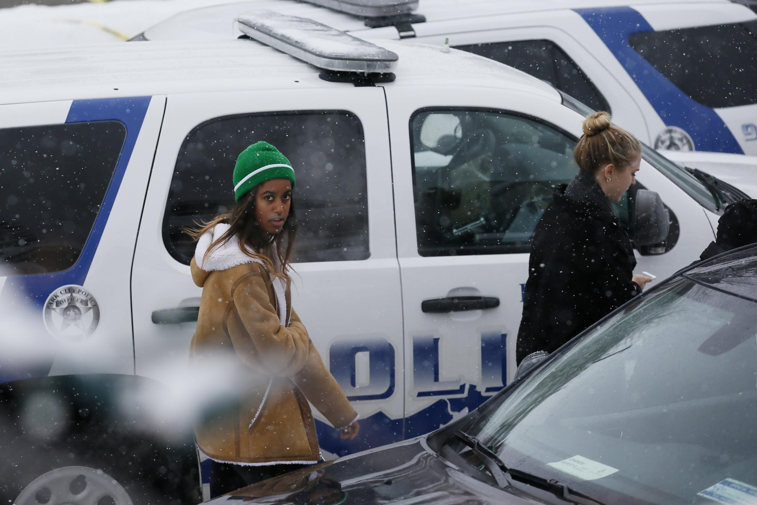 Fellow protester and actress, Shailene Woodley, applauded Malia and said it was ‘amazing’ to see her at the demonstration