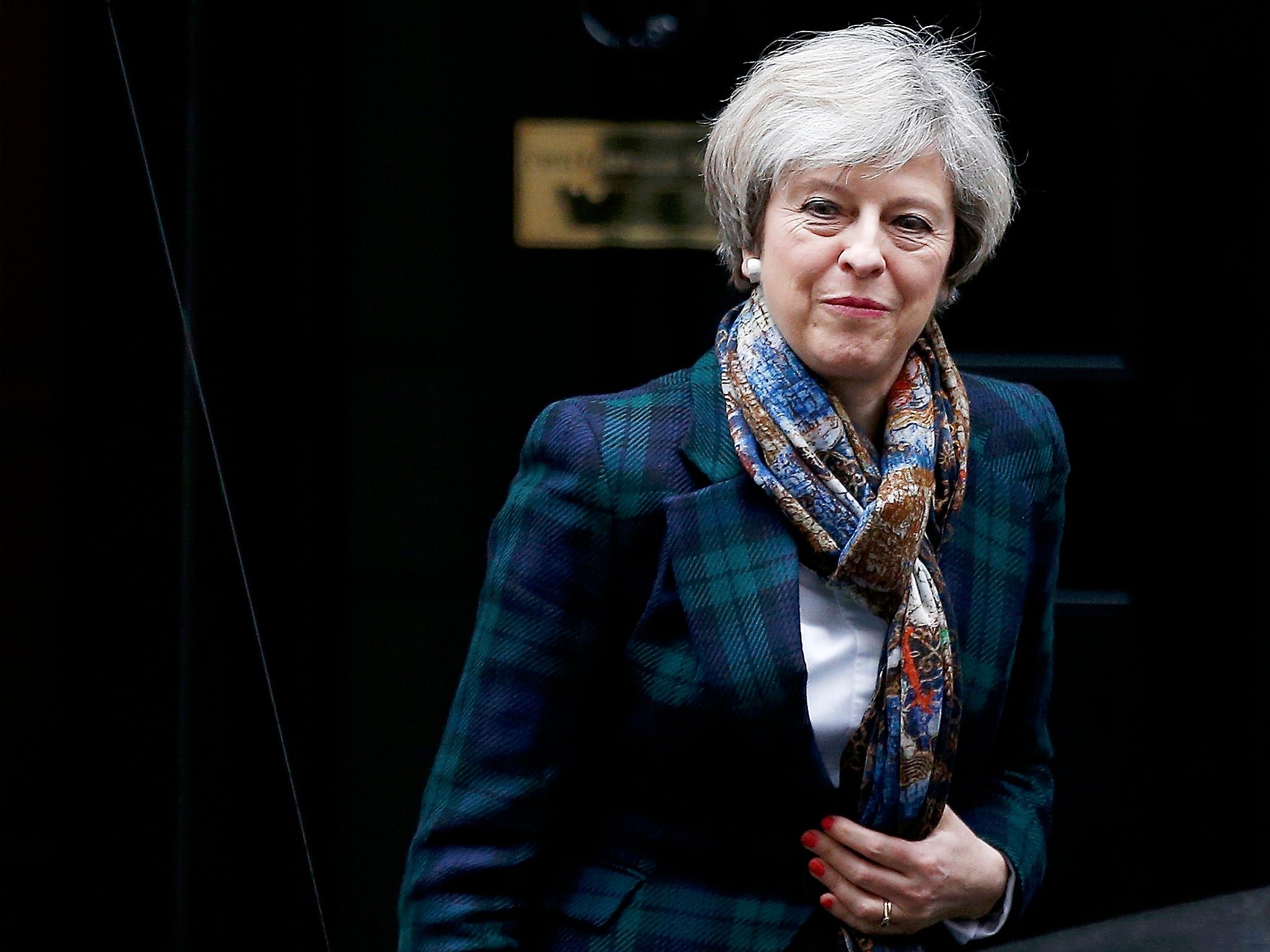 Theresa May leaves 10 Downing Street