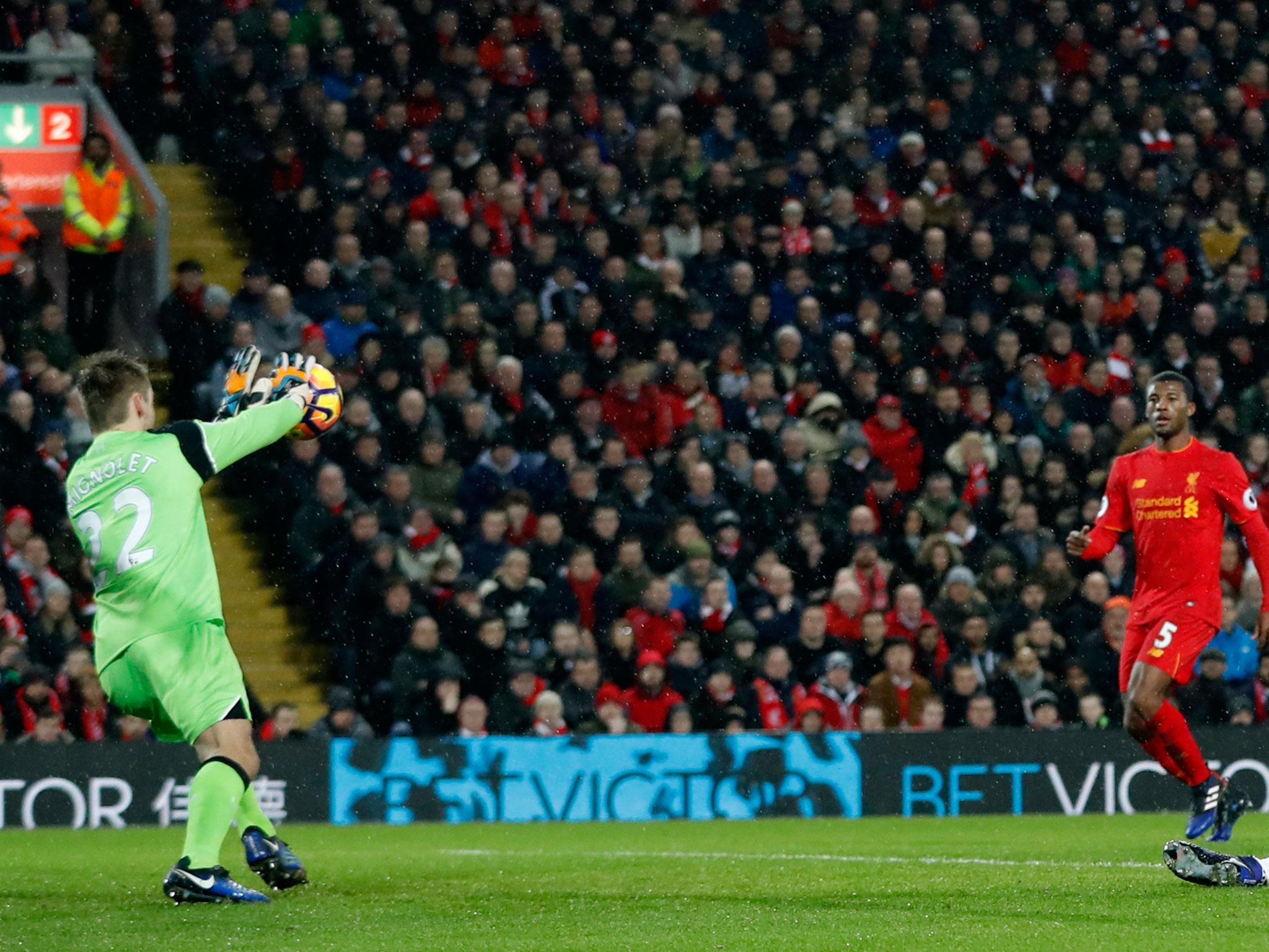 Horrendously at fault for Chelsea's opener but made amends by saving Costa's late penalty.