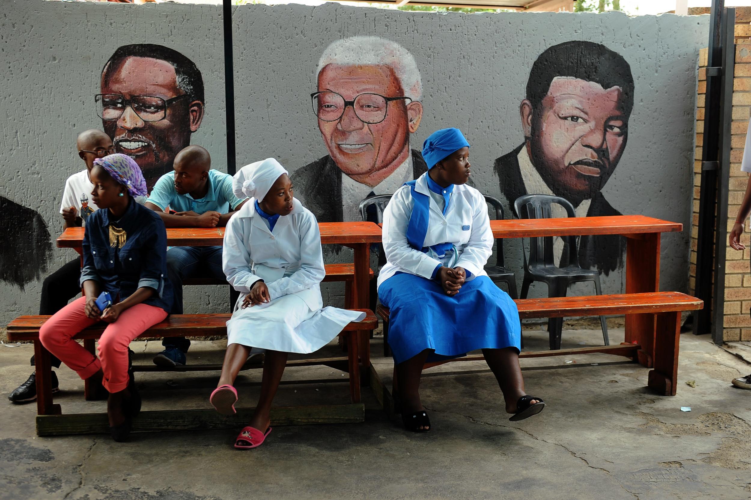 Always respect personal space in South Africa, like these women in Soweto