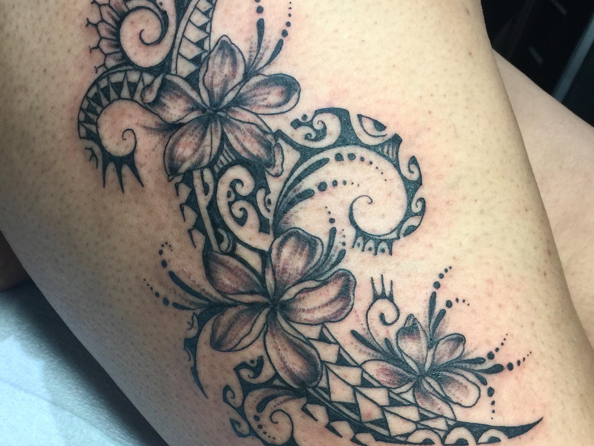 A tattoo Lualemana drew for a client recently