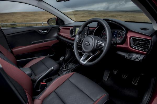 The Rio’s interior is predominantly monochrome and sombre