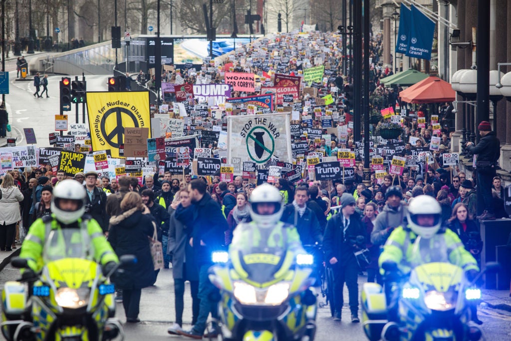 Organisers estimate 40,000 people took part in the march (Jack Taylor/Getty)