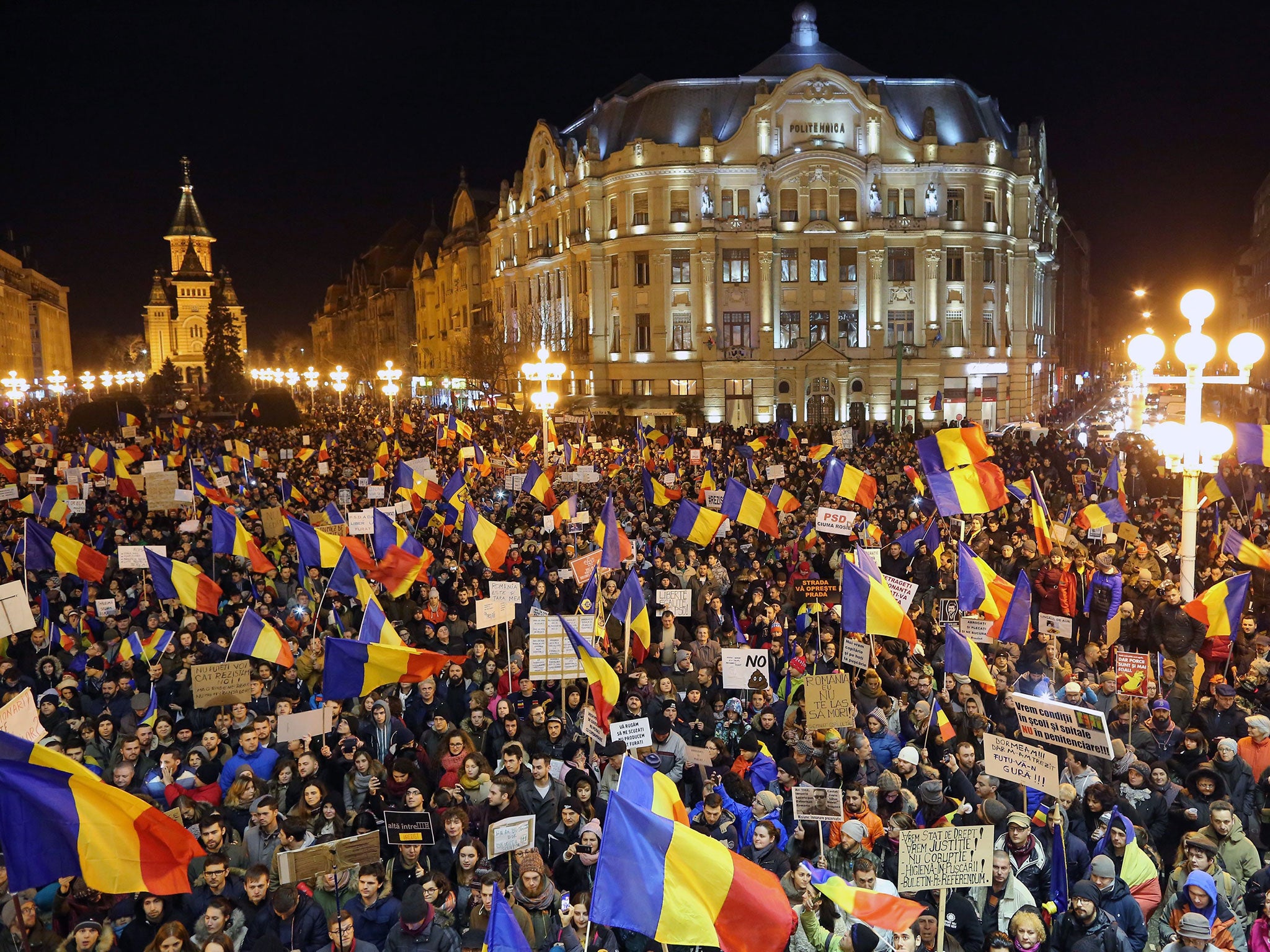 Decree sparked the biggest protests in Romania since the end of communism in 1989