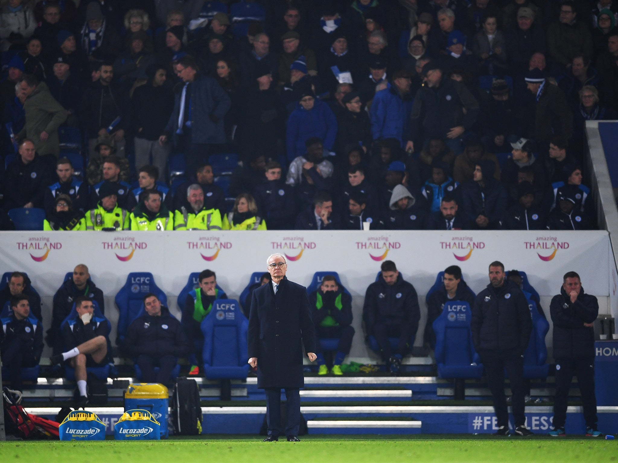 Defeat leaves Claudio Ranieri's Leicester just one point above the drop zone