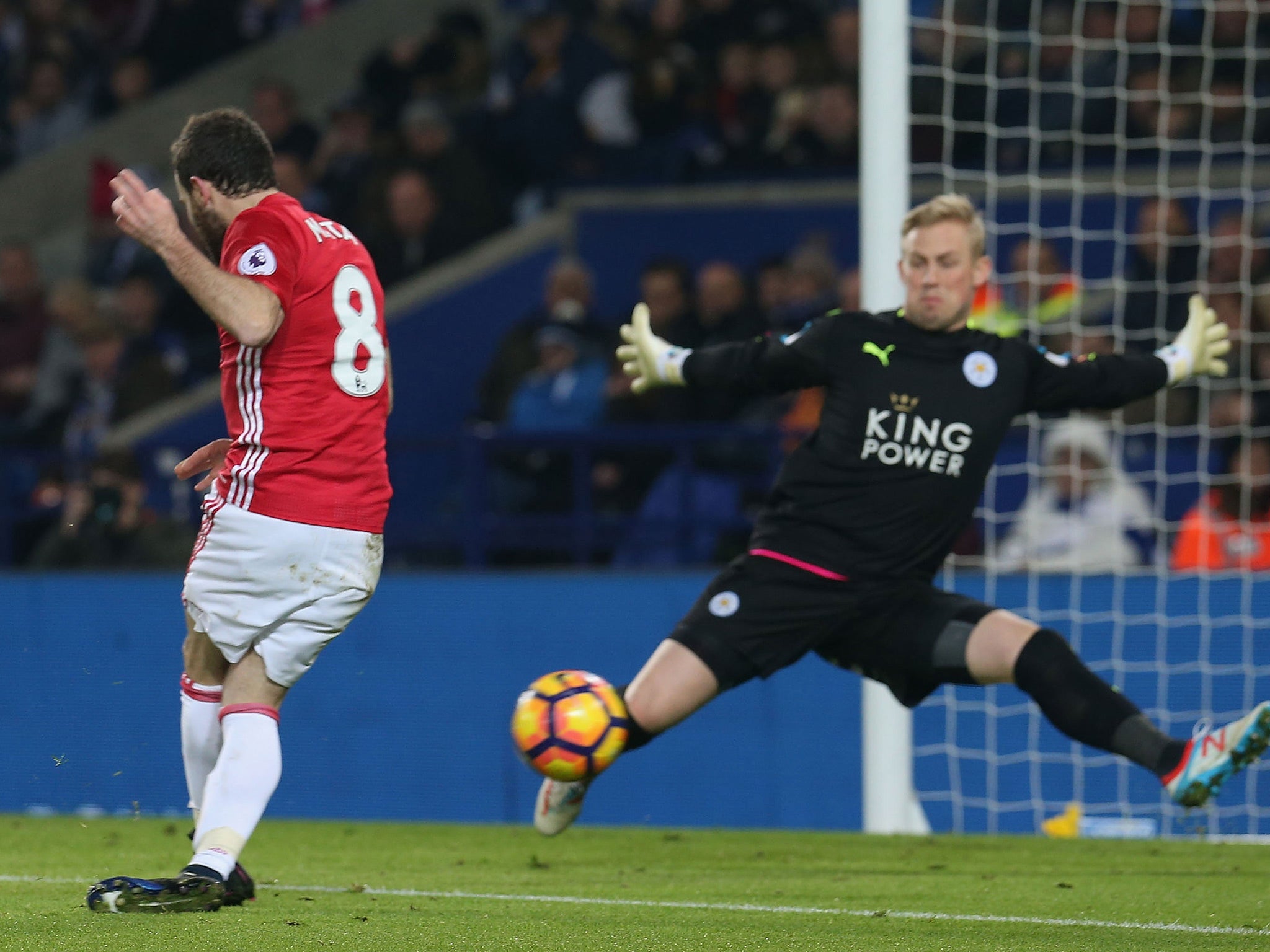 Juan Mata extended United's lead early on in the second half