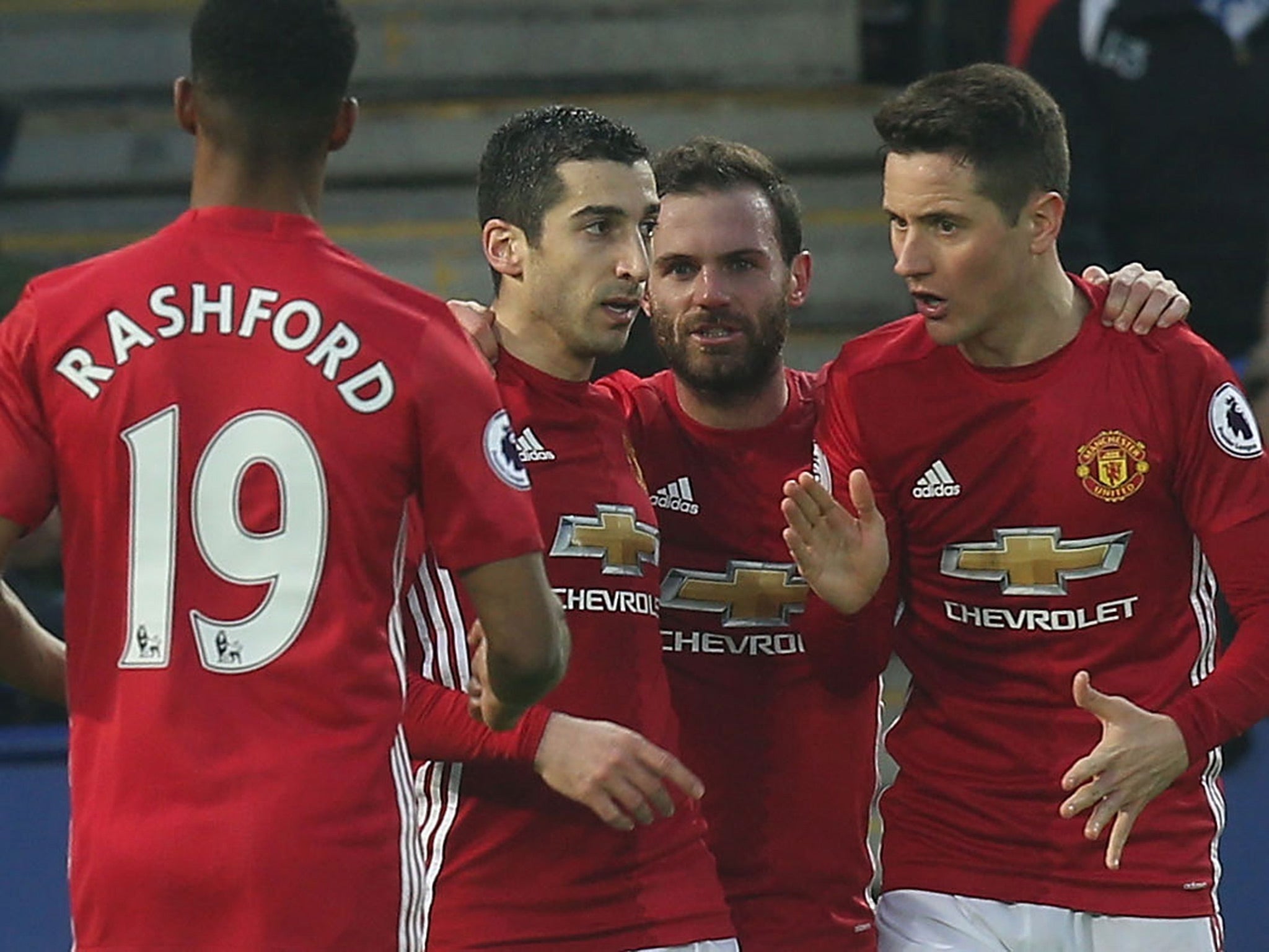 Henrikh Mkhitaryan scored the first and set up Juan Mata for Manchester United's third