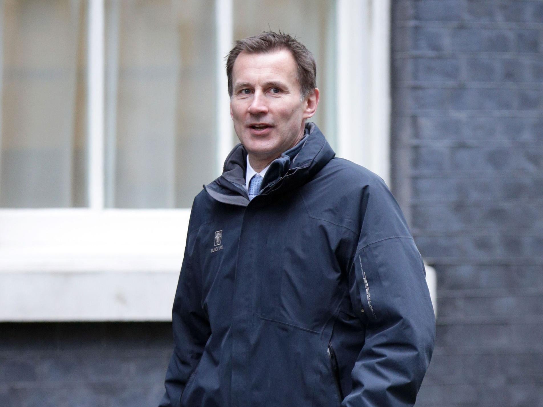 Health Secretary Jeremy Hunt