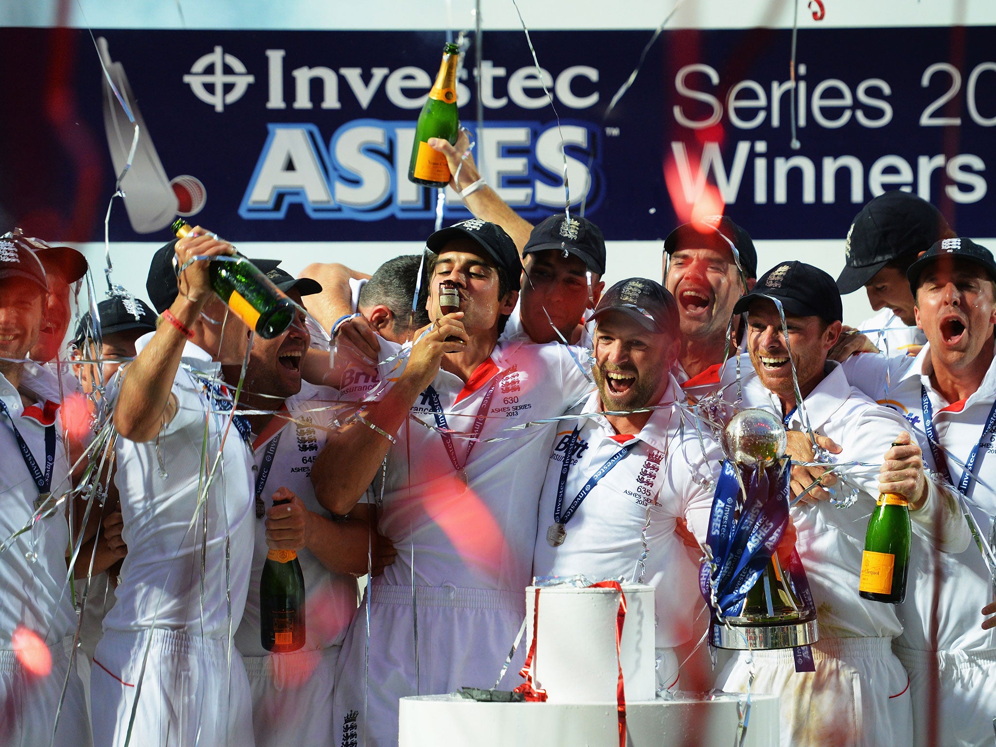 Cook led England to Ashes victory in 2013