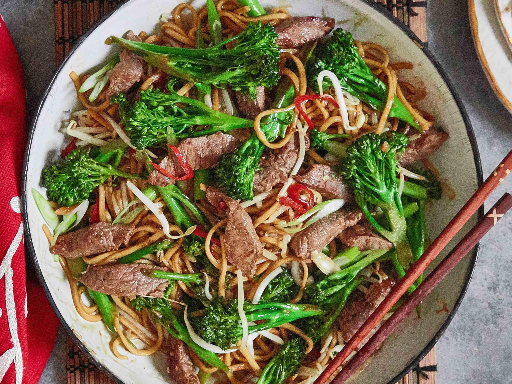 The broccoli adds a crunchy texture while the oyster sauces gives a rich taste