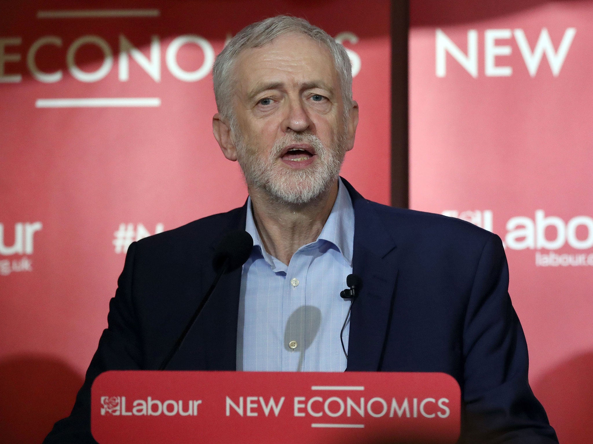 Jeremy Corbyn's Labour Party lags behind the Conservatives, with 27 per cent of support compared 42 per cent