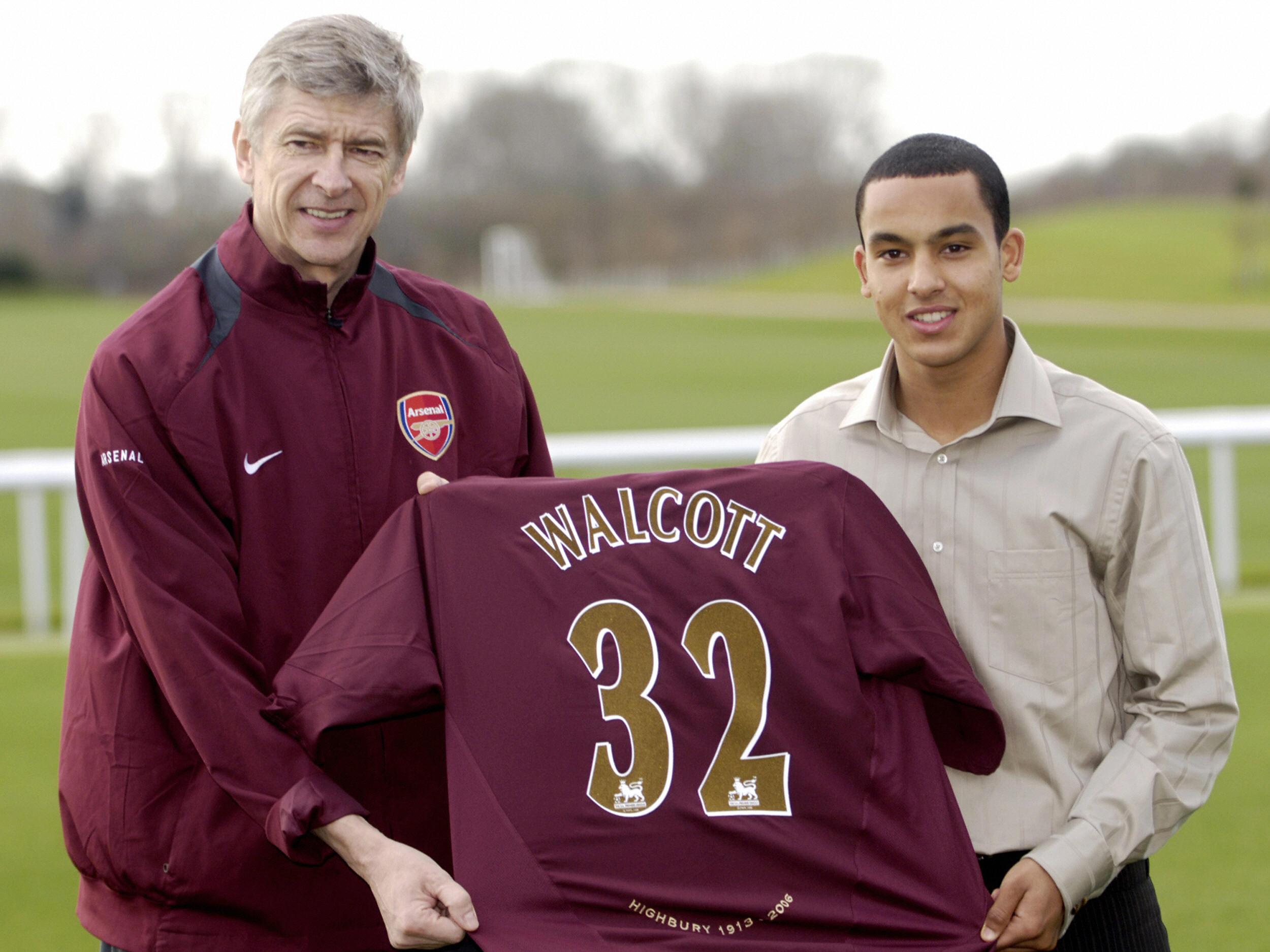 A precocious talent: Nike agreed to sponsor Walcott when he was just 14-years old. Arsenal splashed the cash after an impressive debut season with Southampton in the Championship, and they have been rewarded with twelve seasons worth of hard-work and underwhelming finishing.