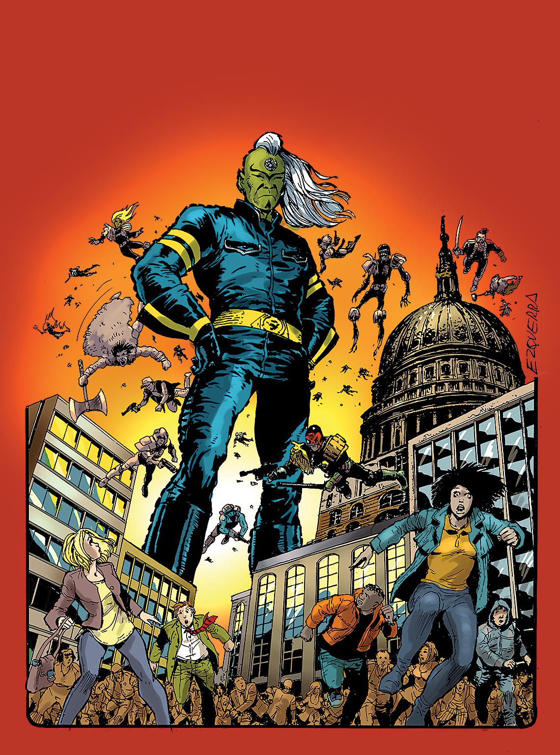 Tharg, from the planet Quaxxann, has edited the comic throughout its four decades