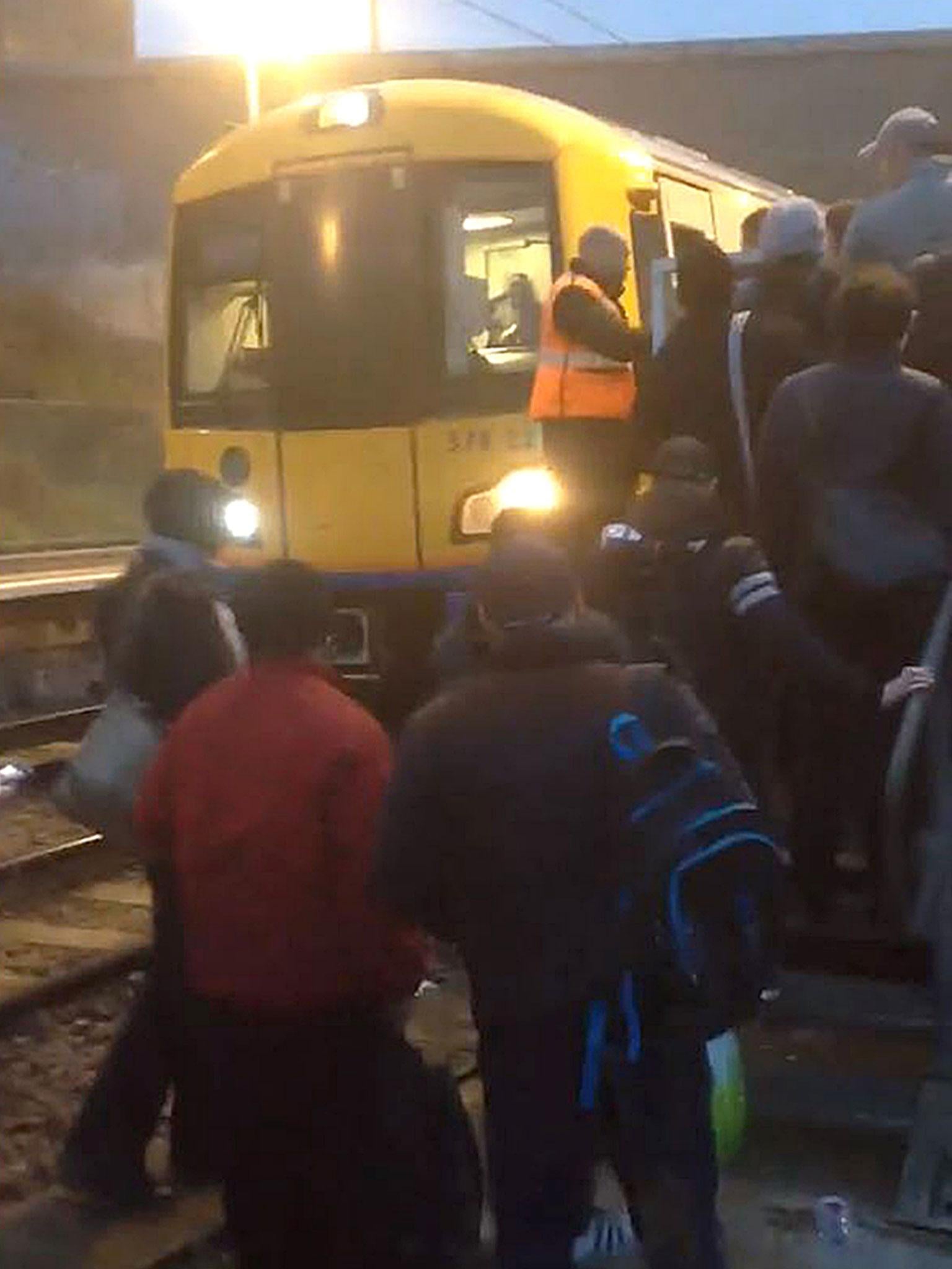 The London Overground train was evacuated after reports of smoke coming from the carriage