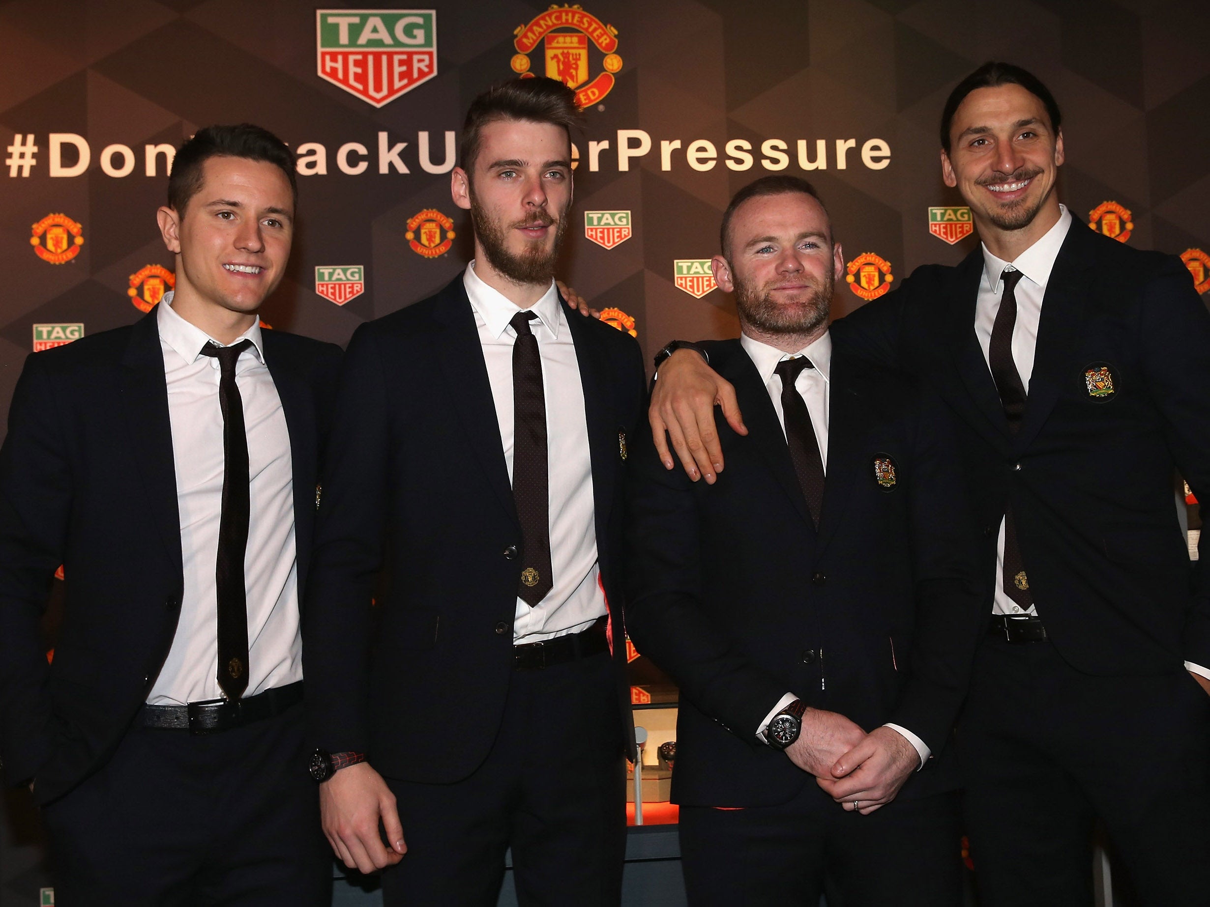 Herrera was among the United players at a sponsor's event on Wednesday