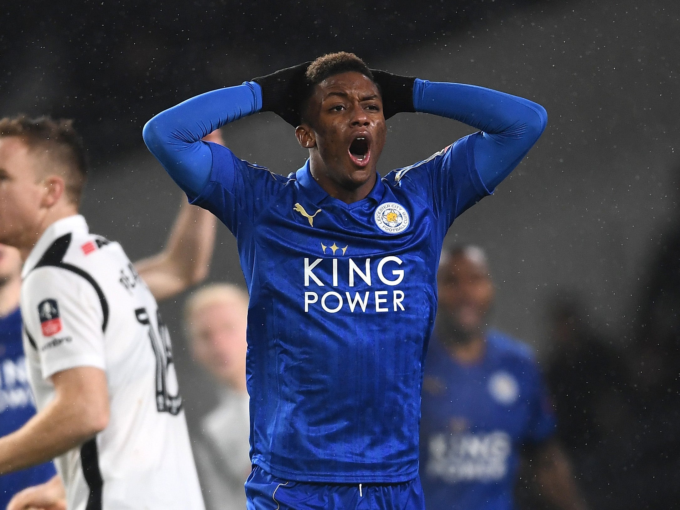 Demarai Gray scored the important third for Leicester