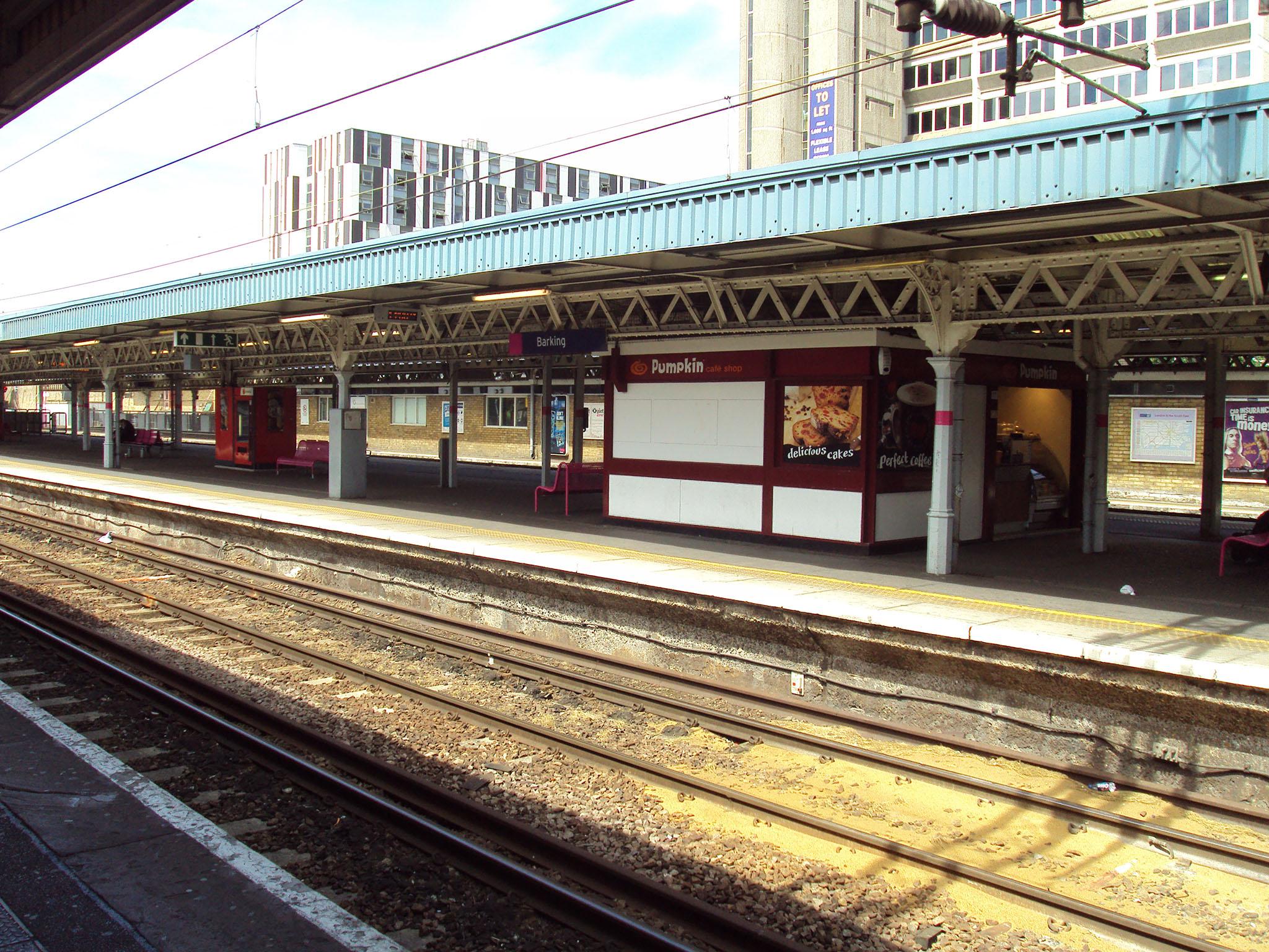 The incident happened at Barking station at 8:30am