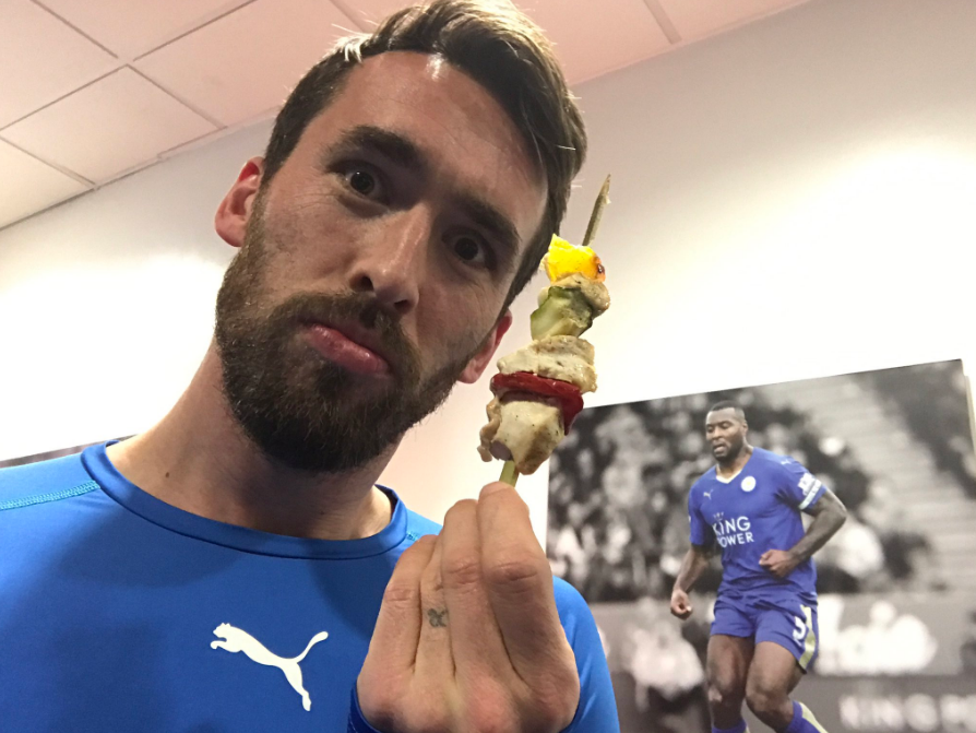 Christian Fuchs jokes chicken is back on the menu at Leicester