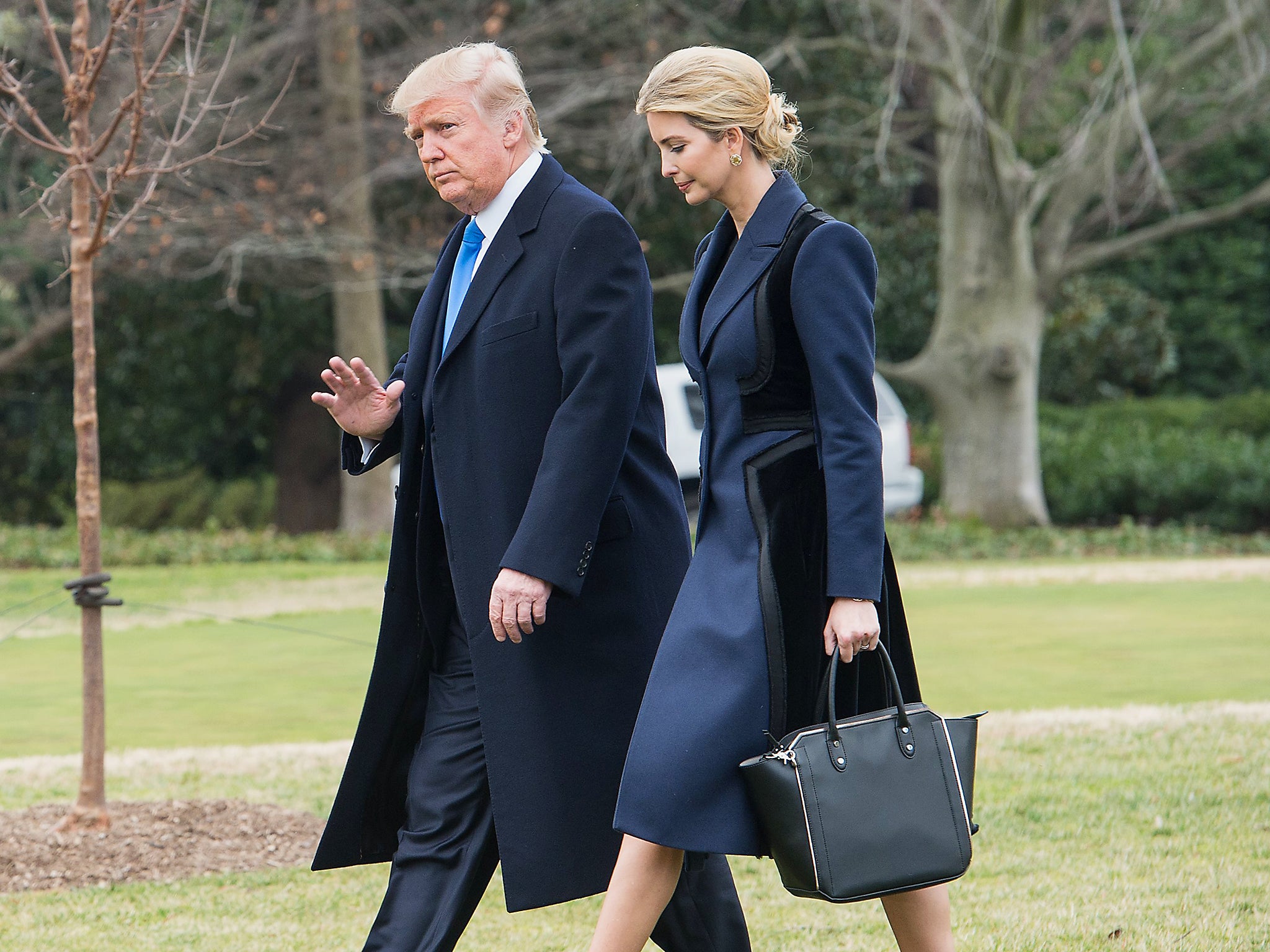 US President Donald Trump and his daughter Ivanka