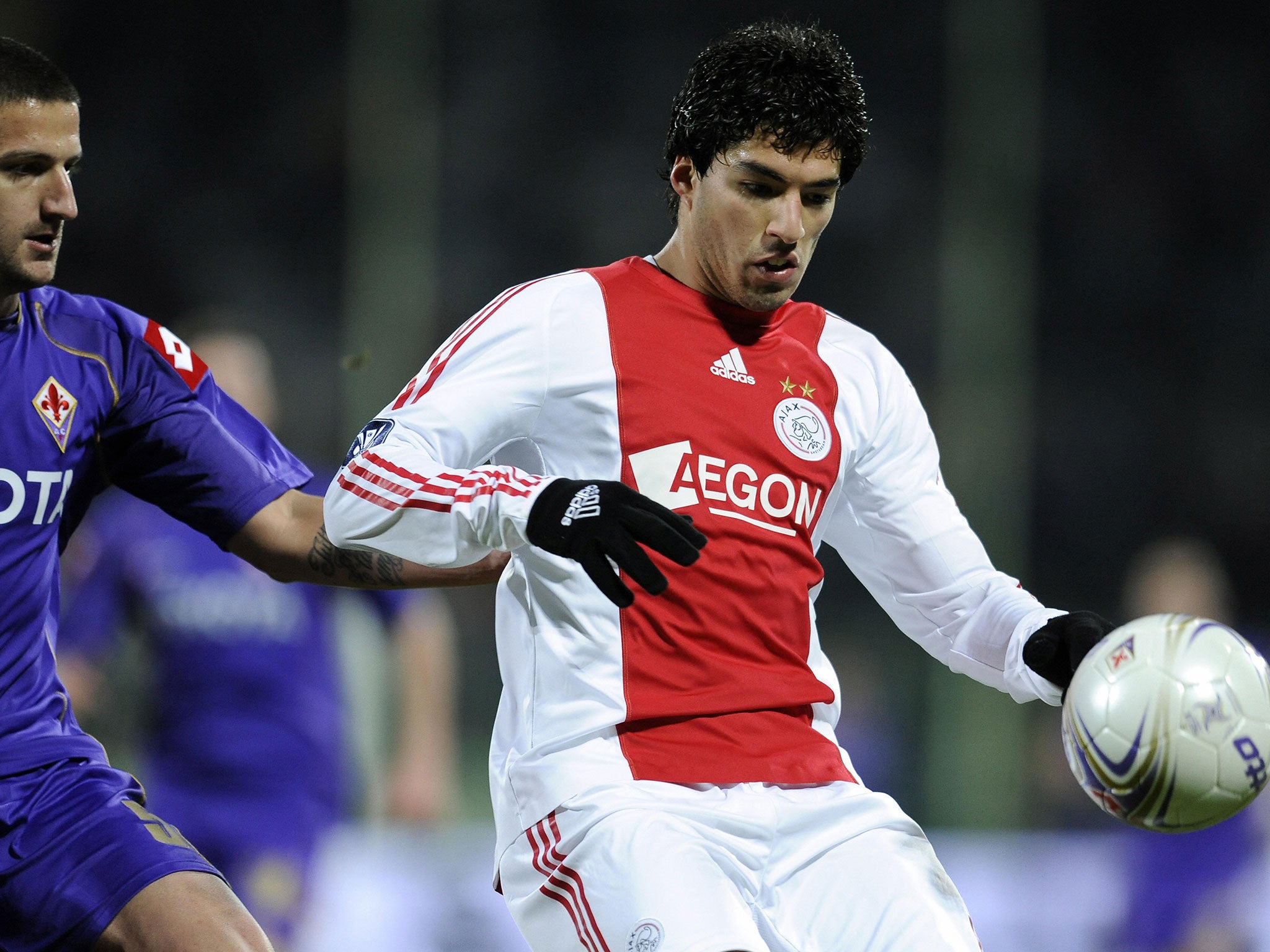 Suarez spent four years at Ajax, making 110 appearances for the side