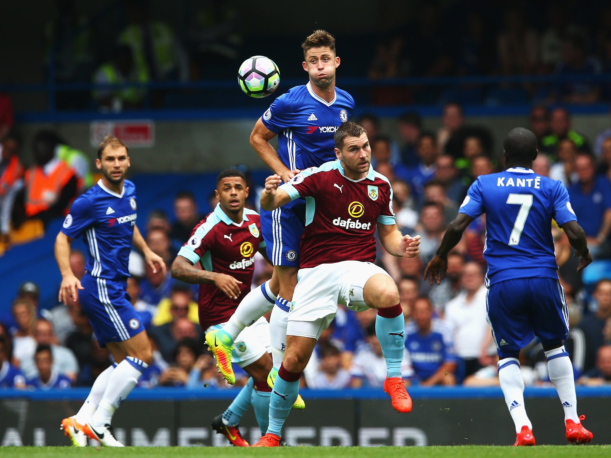 Chelsea beat Burnley 3-0 at Stamford Bridge earlier this season