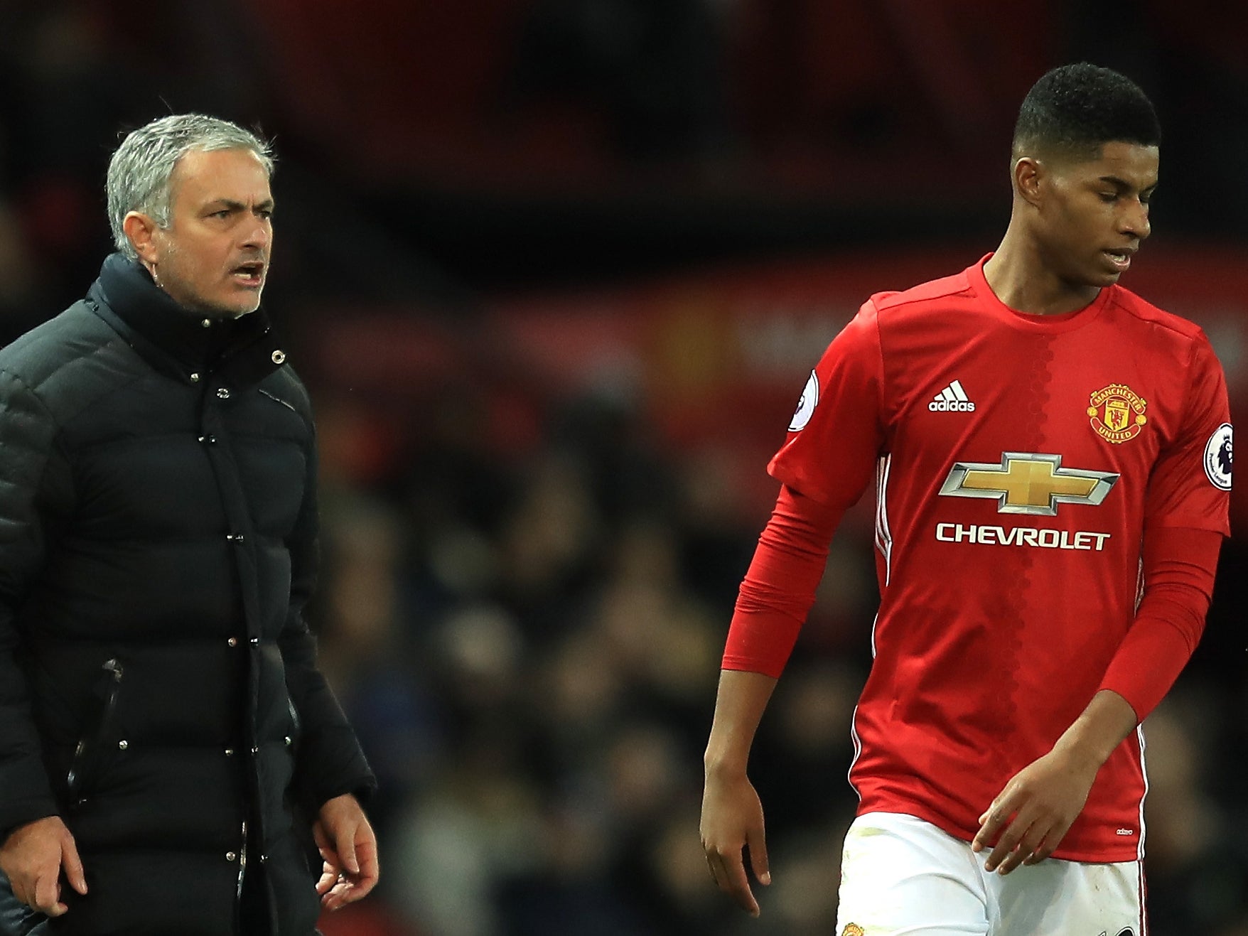 Jose Mourinho has praised the recent contributions of his teenage forward Marcus Rashford