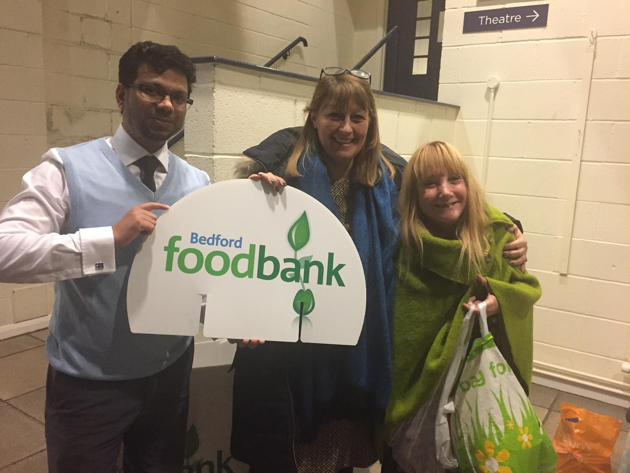 Mamunul Islam at the food bank event