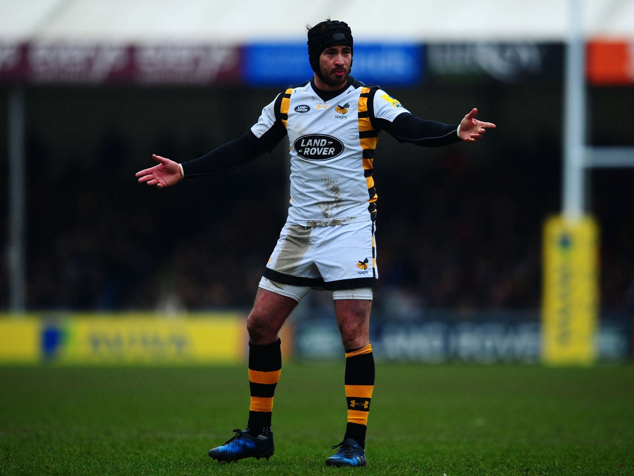 Danny Cipriani gestures during Wasps' 35-35 draw with Exeter (Getty )
