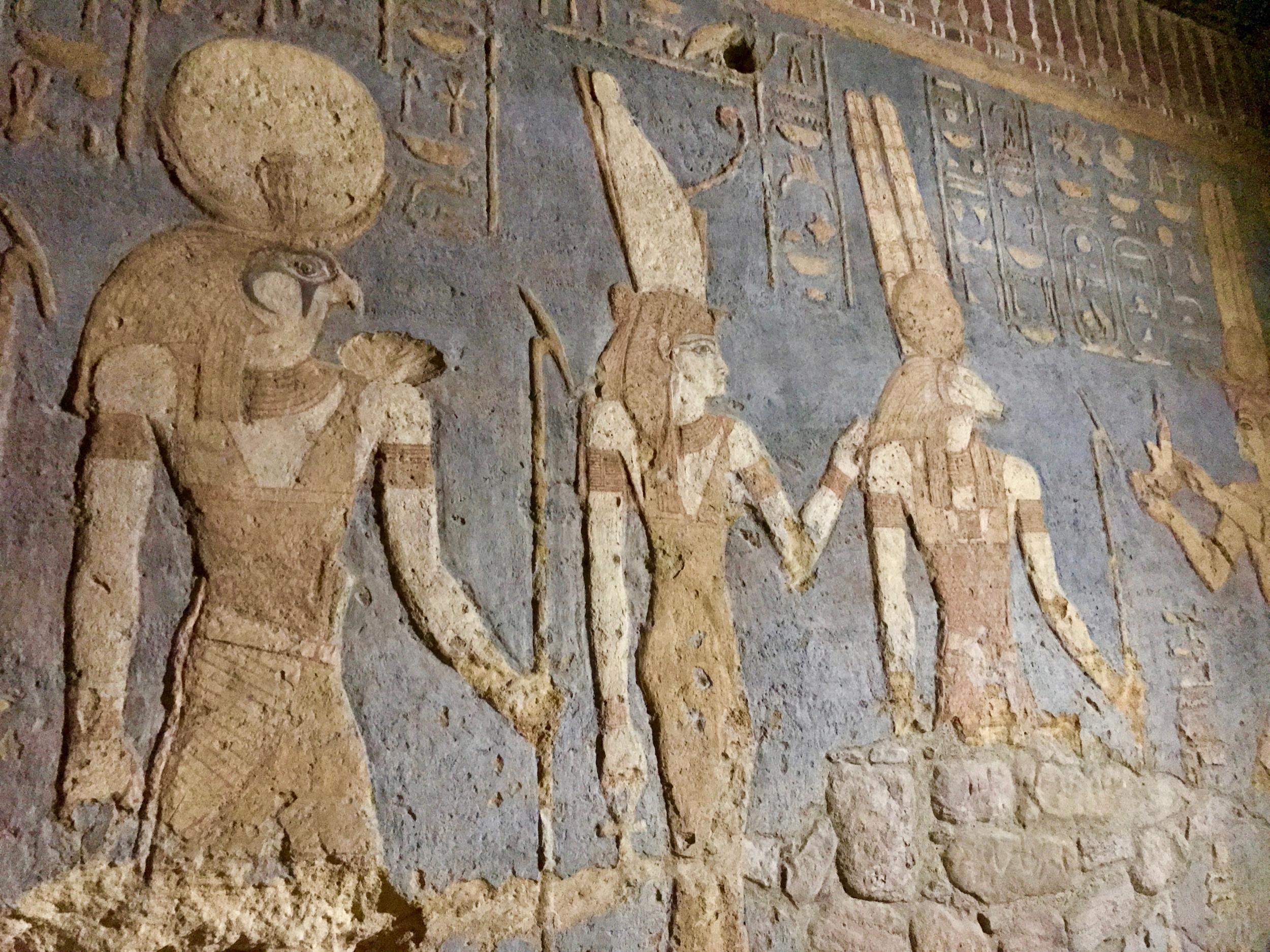 Inside a temple dedicated to the Goddess Mut at Jebel Barkal