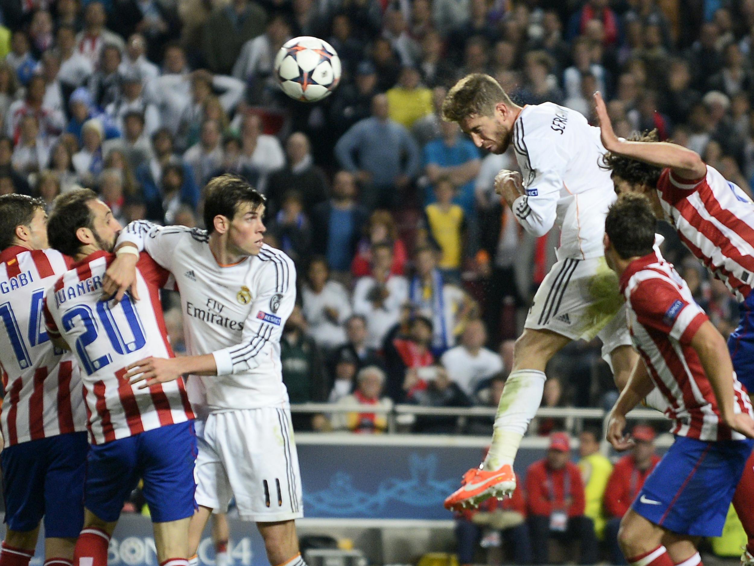 Ramos scored in the dying moments of the 2014 Champions League final