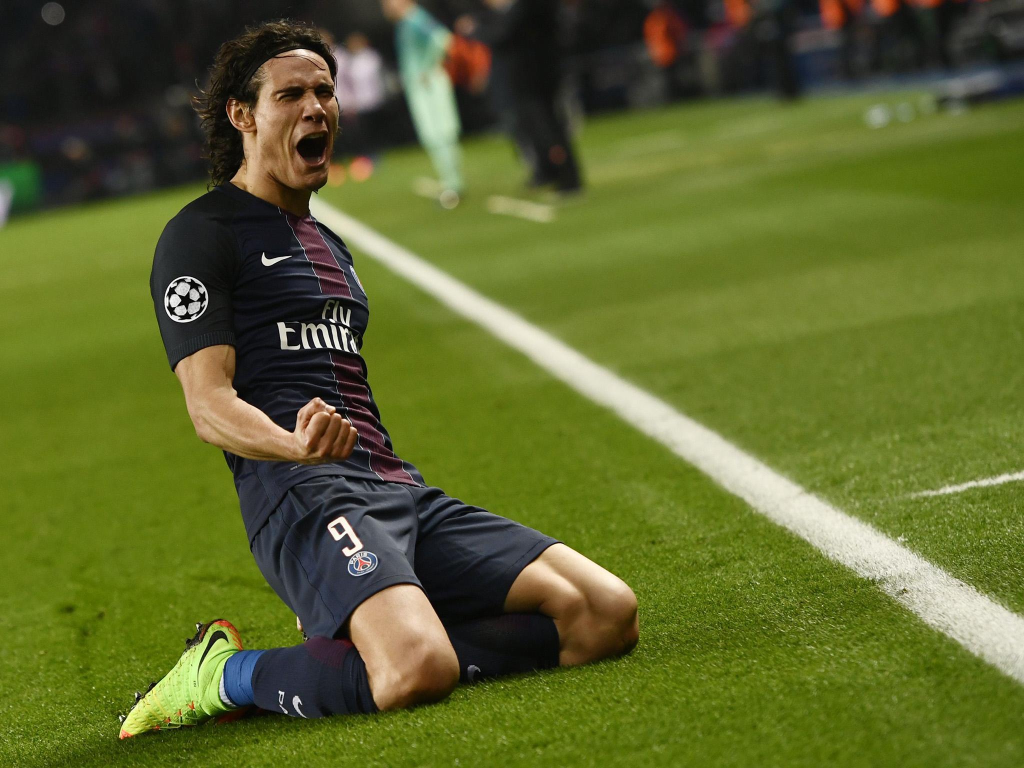 Birthday boy Edinson Cavani put the icing on PSG's cake with the fourth goal of the night